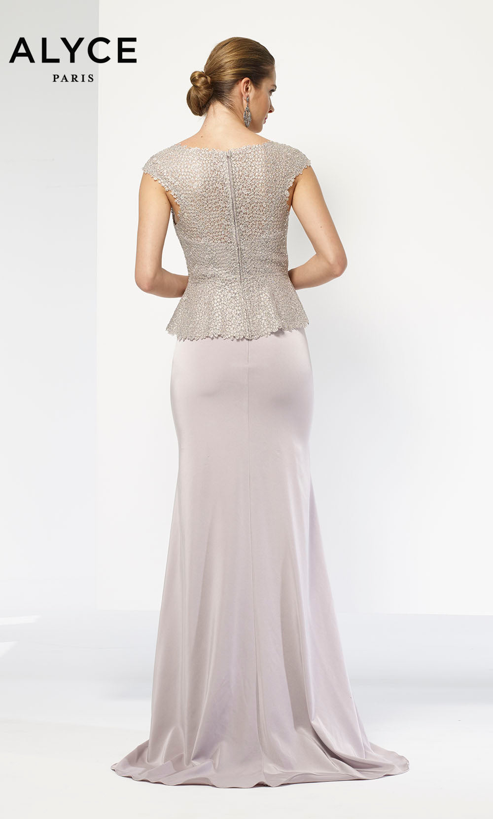 ALYCE Paris 27105 Special Occasion Scoop Neckline Chic Straight Dress