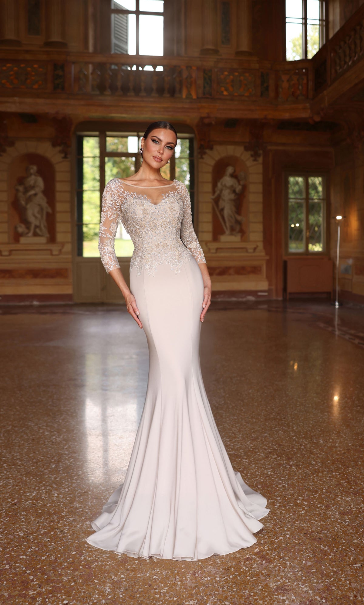 ALYCE Paris 27257 Special Occasion Boat Neckline Modest Straight Dress