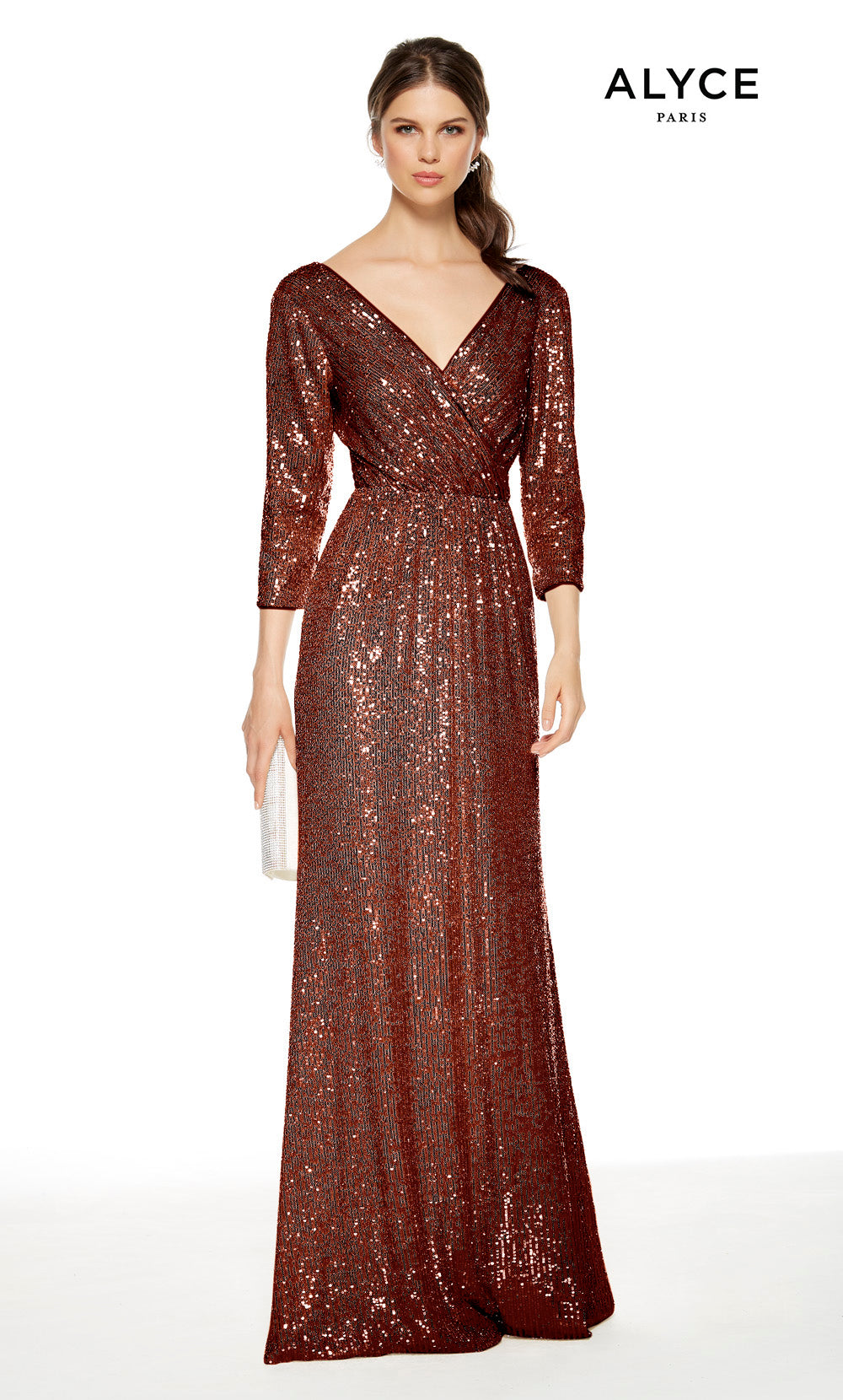 ALYCE Paris 27358 Special Occasion V-neckline Plus Size Straight Dress