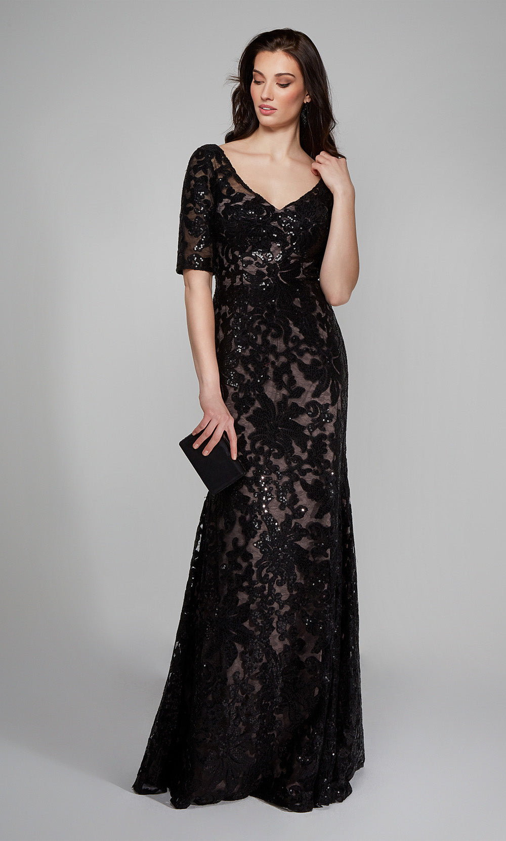 ALYCE Paris 27497 Special Occasion V-neckline Shimmery/sparkly Straight Dress