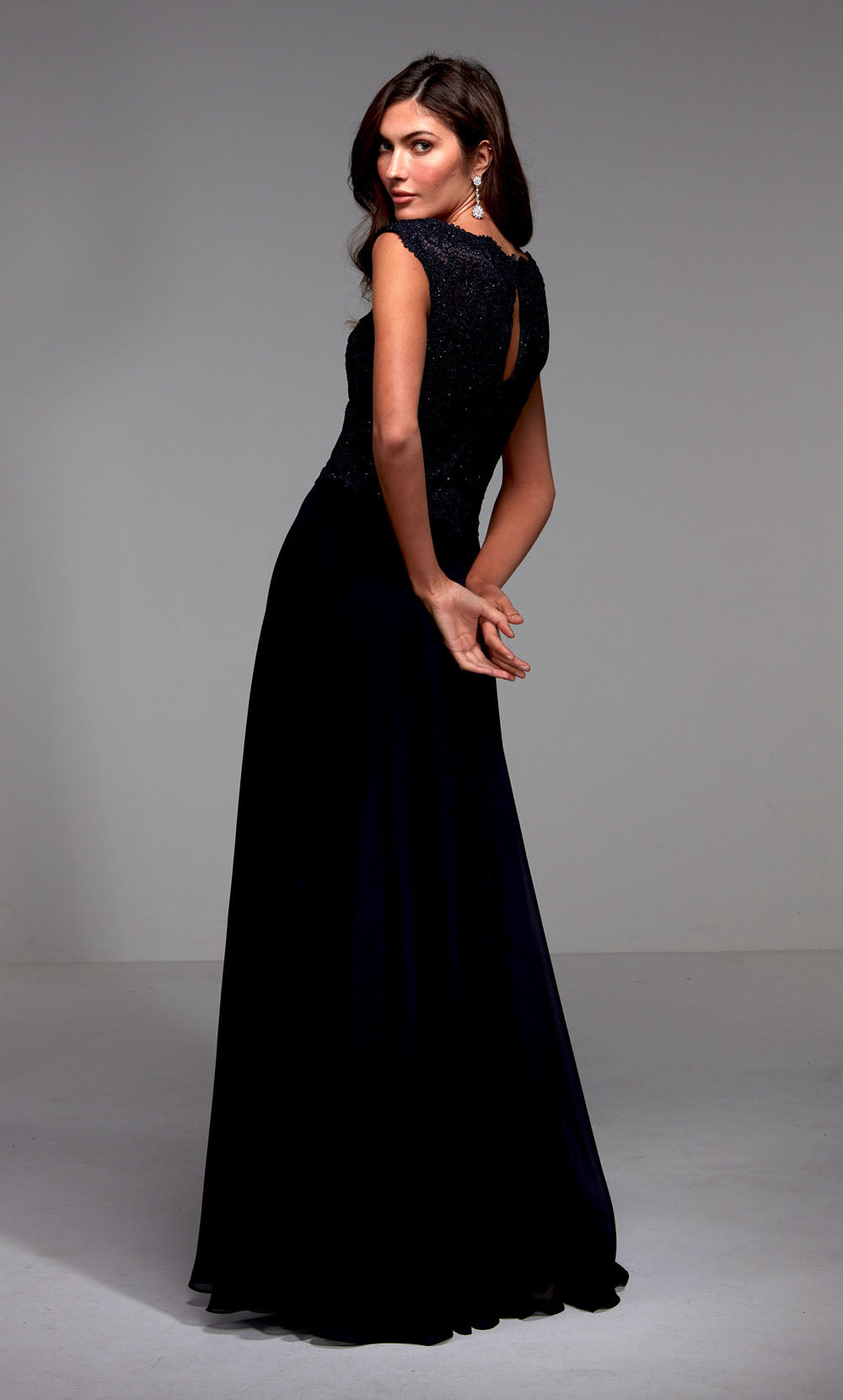 ALYCE Paris 27504 Special Occasion Illusion Neckline Chic A Line Dress
