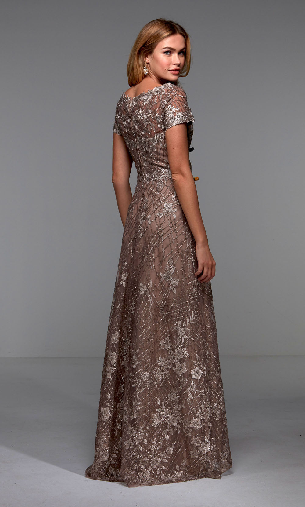 ALYCE Paris 27525 Special Occasion Illusion Neckline Embellished A Line Dress