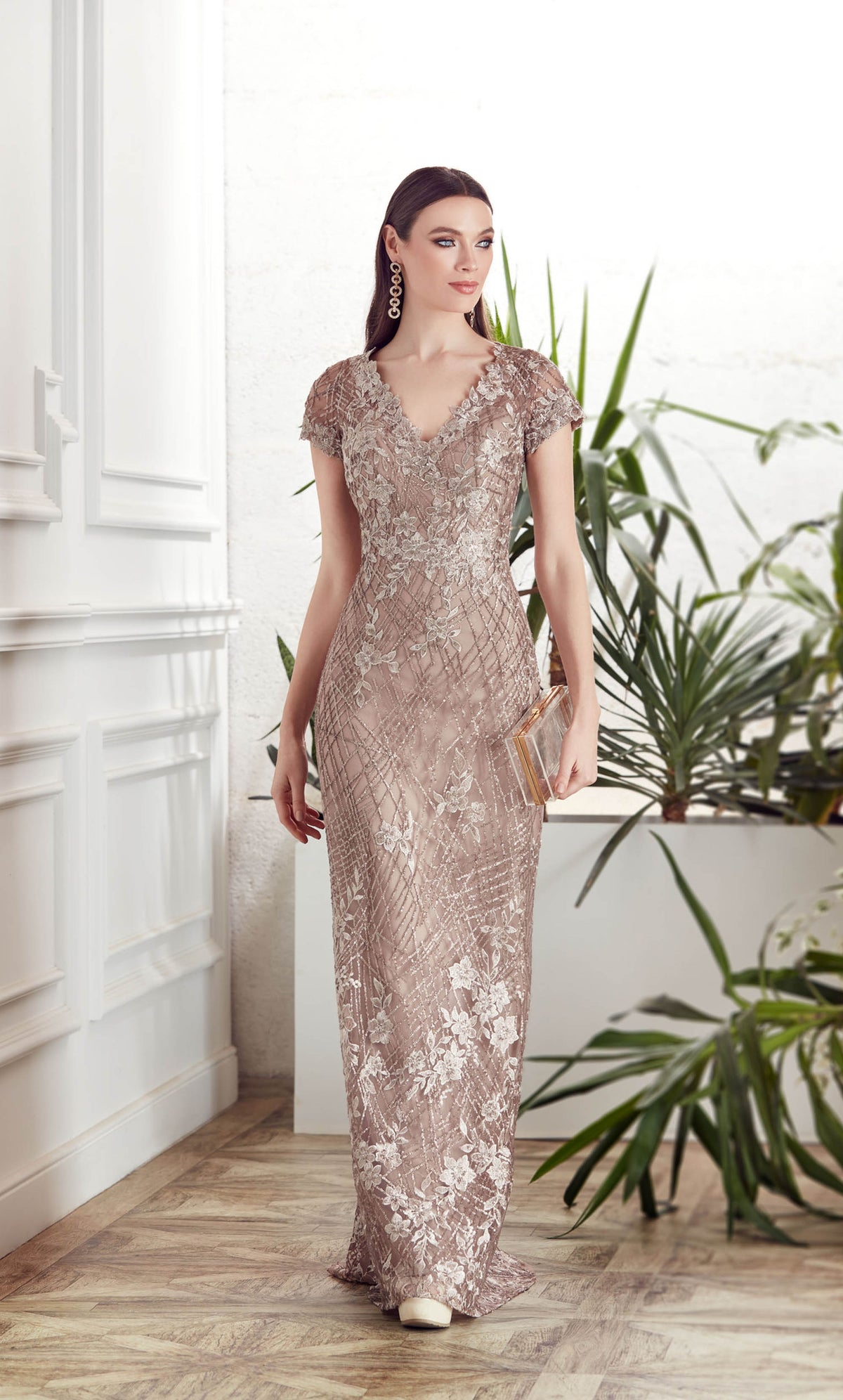 ALYCE Paris 27525 Special Occasion Illusion Neckline Embellished A Line Dress