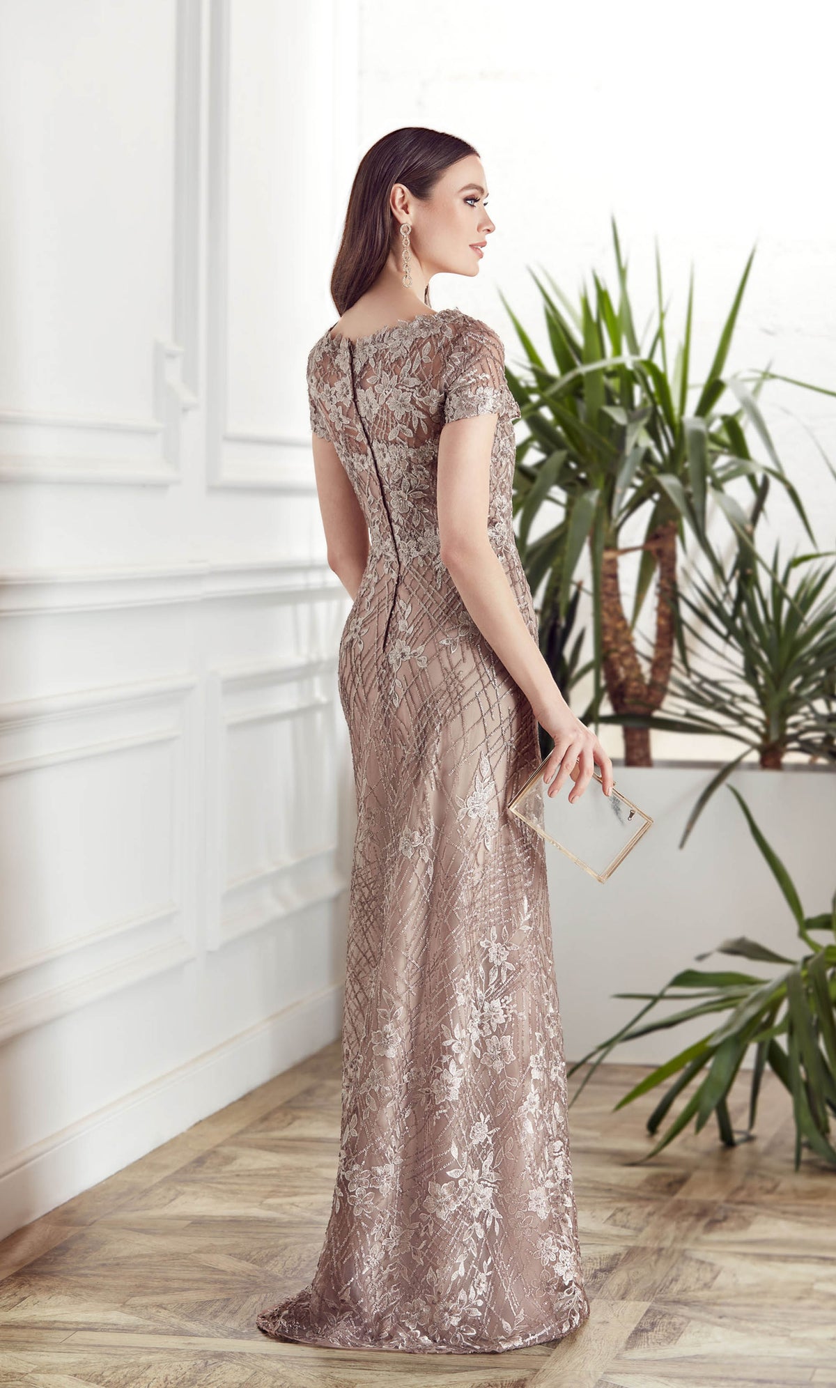 ALYCE Paris 27525 Special Occasion Illusion Neckline Embellished A Line Dress