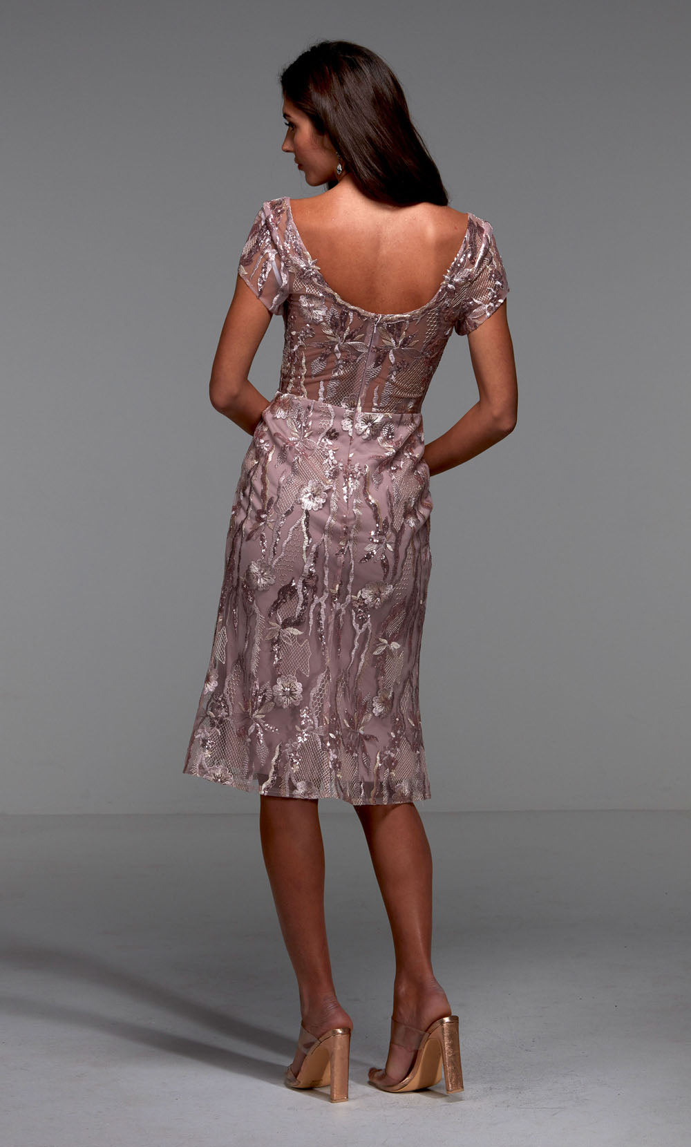 ALYCE Paris 27534 Special Occasion V-neckline Elegant Straight Dress