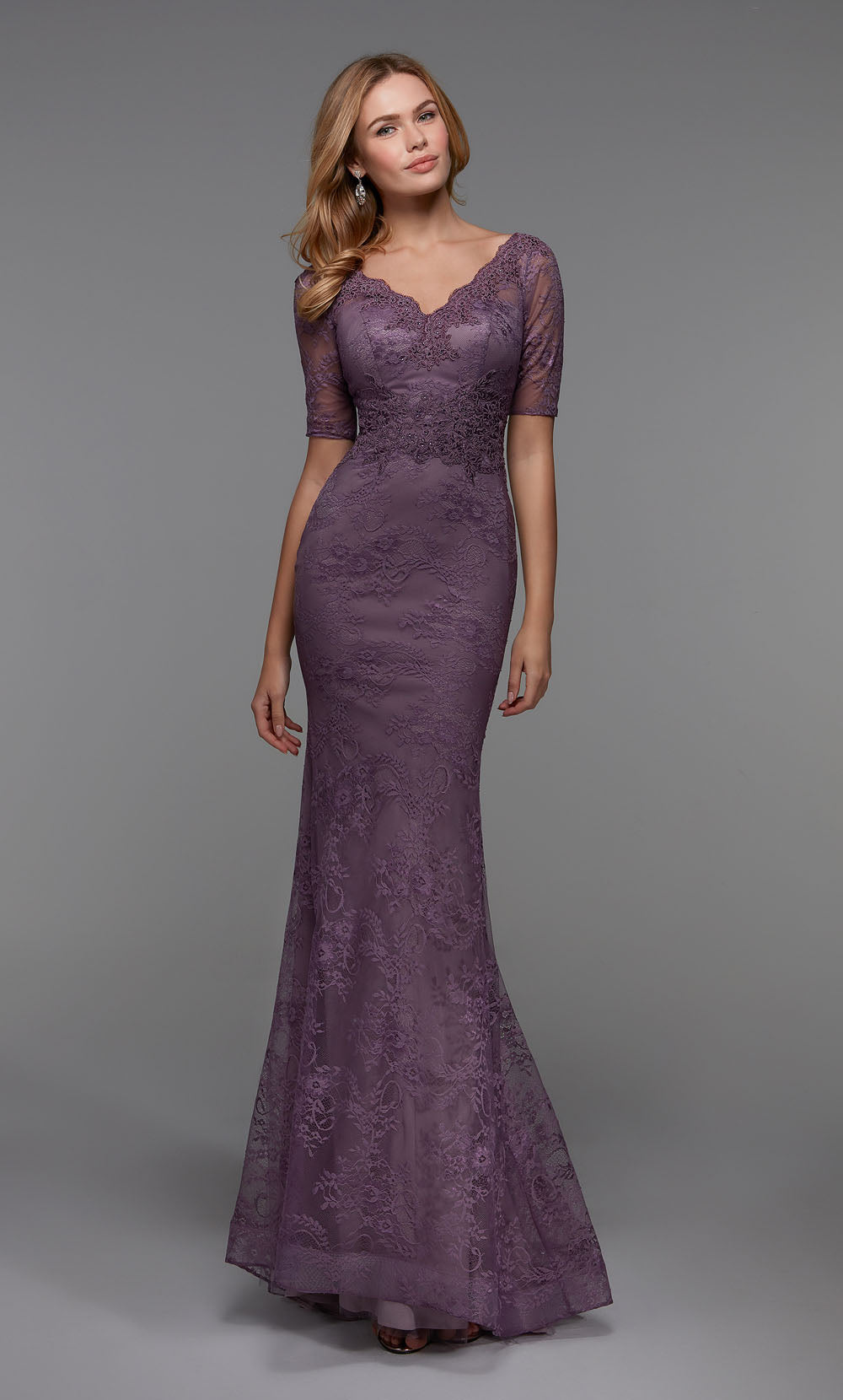 ALYCE Paris 27536 Special Occasion Illusion Neckline Train Mermaid Dress