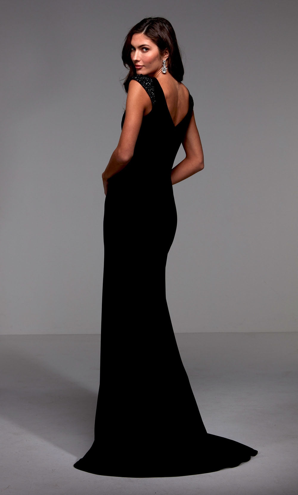 ALYCE Paris 27539 Special Occasion High Neckline Train Straight Dress