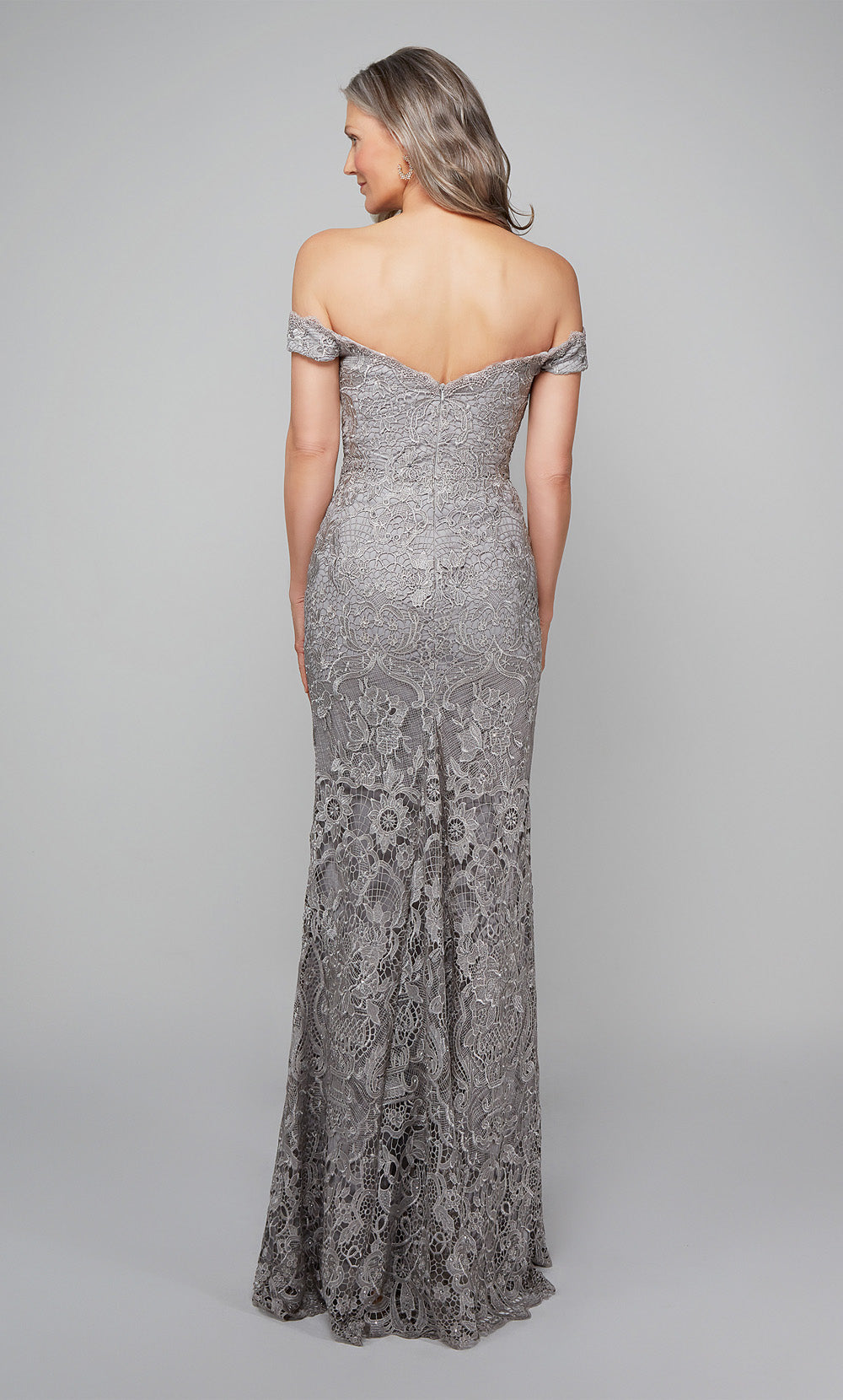 ALYCE Paris 27553 Special Occasion Off The Shoulder Neckline Elegant Straight Dress