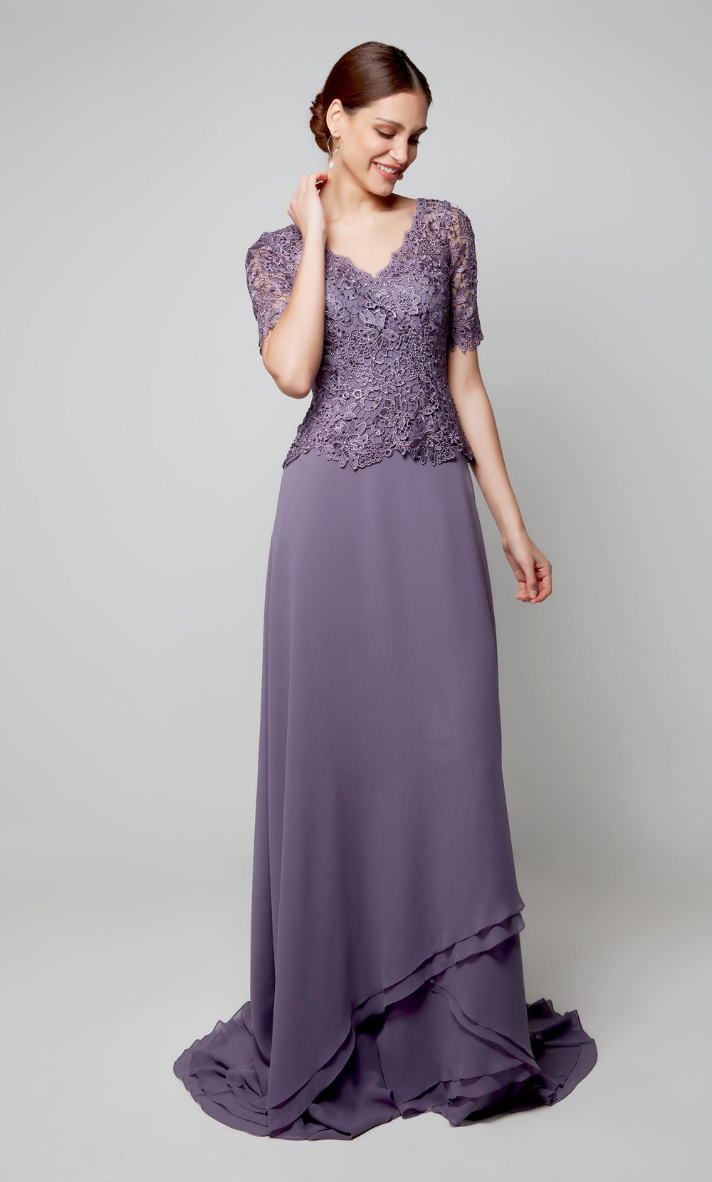 ALYCE Paris 27556 Special Occasion Illusion Neckline Modest Straight Dress