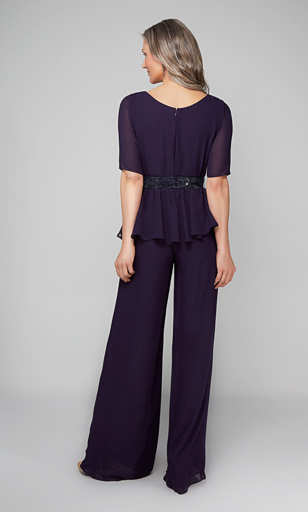 ALYCE Paris 27576 Special Occasion Scoop Neckline Modest Jumpsuit Dress