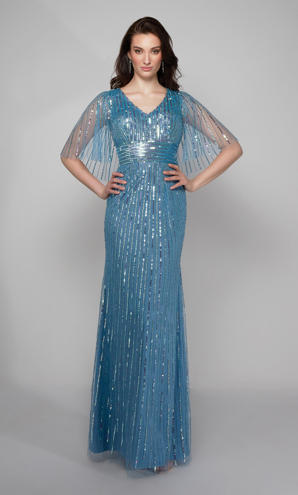 ALYCE Paris 27599 Special Occasion V-neckline Shimmery/sparkly Straight Dress