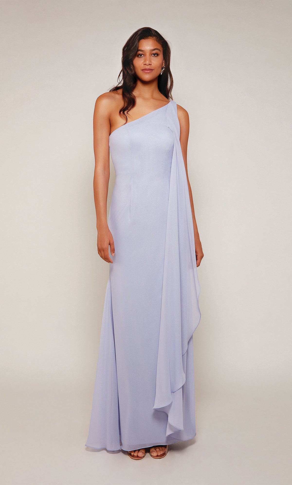 ALYCE Paris 27603 Special Occasion One Shoulder Neckline Simple Straight Dress