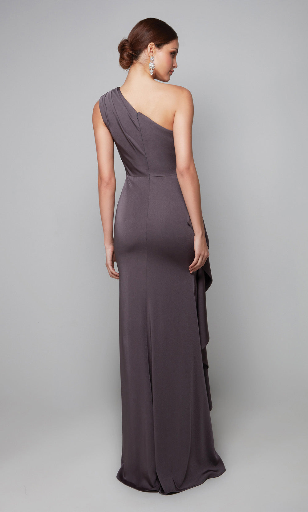 ALYCE Paris 27624 Special Occasion One Shoulder Neckline Ruched/draped Straight Dress