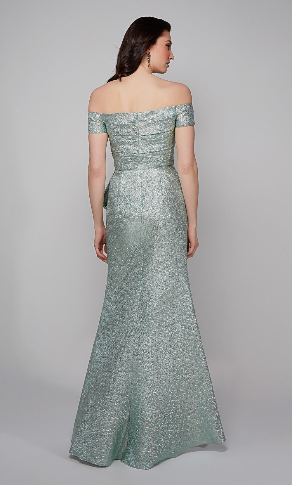 ALYCE Paris 27639 Special Occasion Off The Shoulder Neckline Elegant Straight Dress