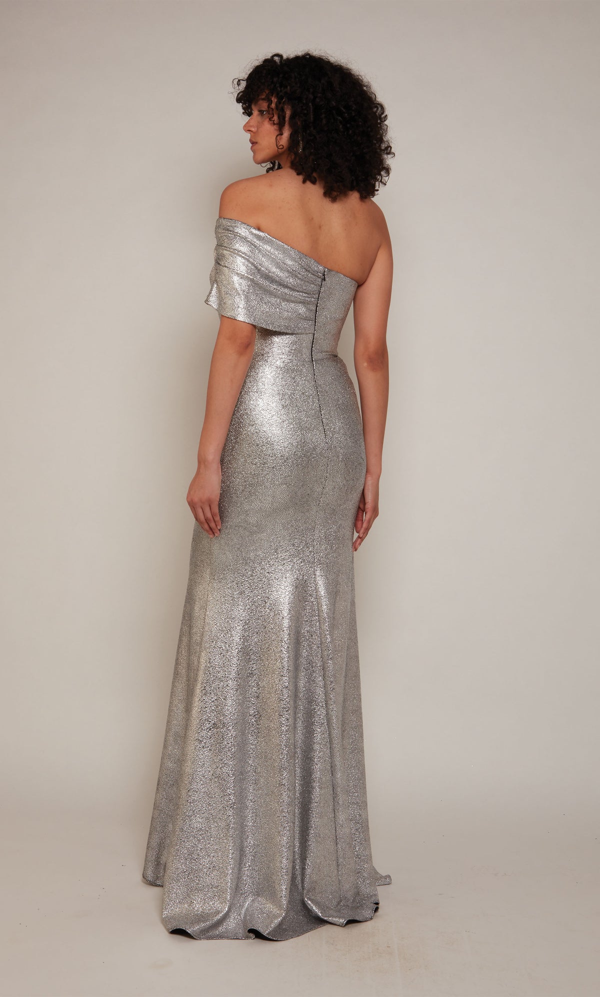 ALYCE Paris 27663 Special Occasion Off The Shoulder Neckline Shimmery/sparkly Straight Dress