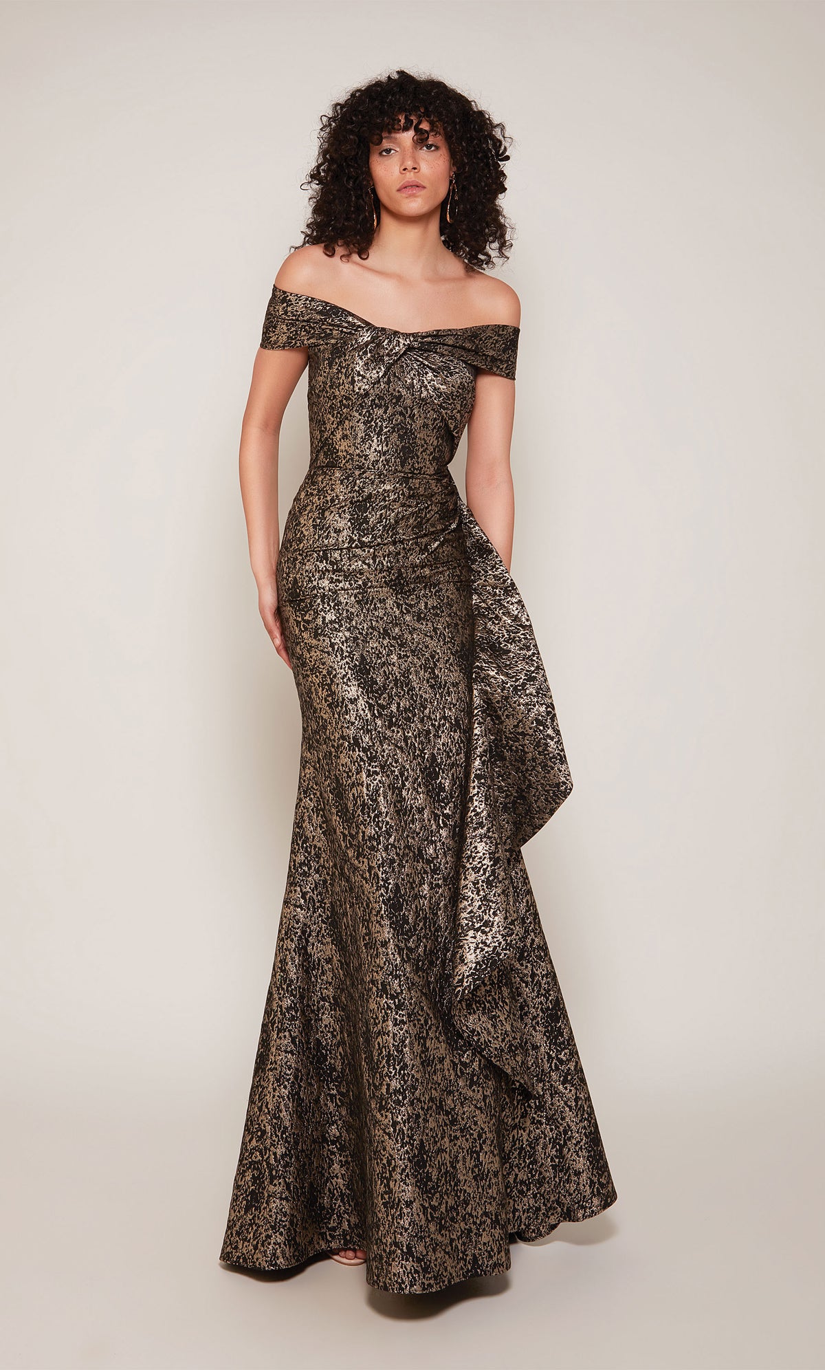 ALYCE Paris 27667 Special Occasion Off The Shoulder Neckline Ruffles Mermaid Dress