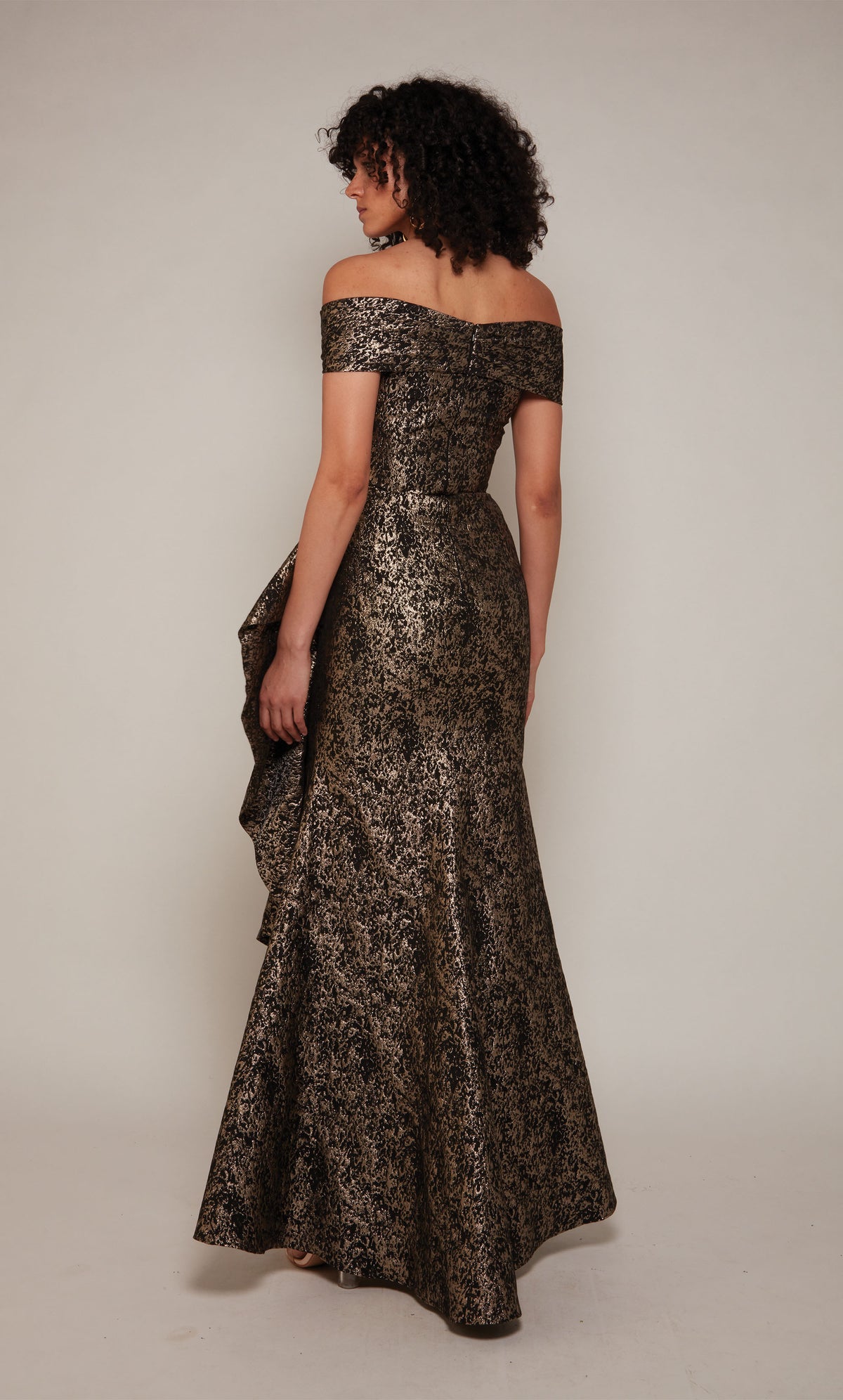 ALYCE Paris 27667 Special Occasion Off The Shoulder Neckline Ruffles Mermaid Dress