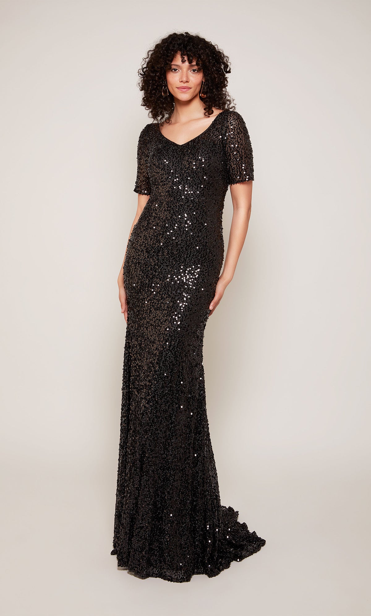 ALYCE Paris 27668 Special Occasion V-neckline Shimmery/sparkly Mermaid Dress