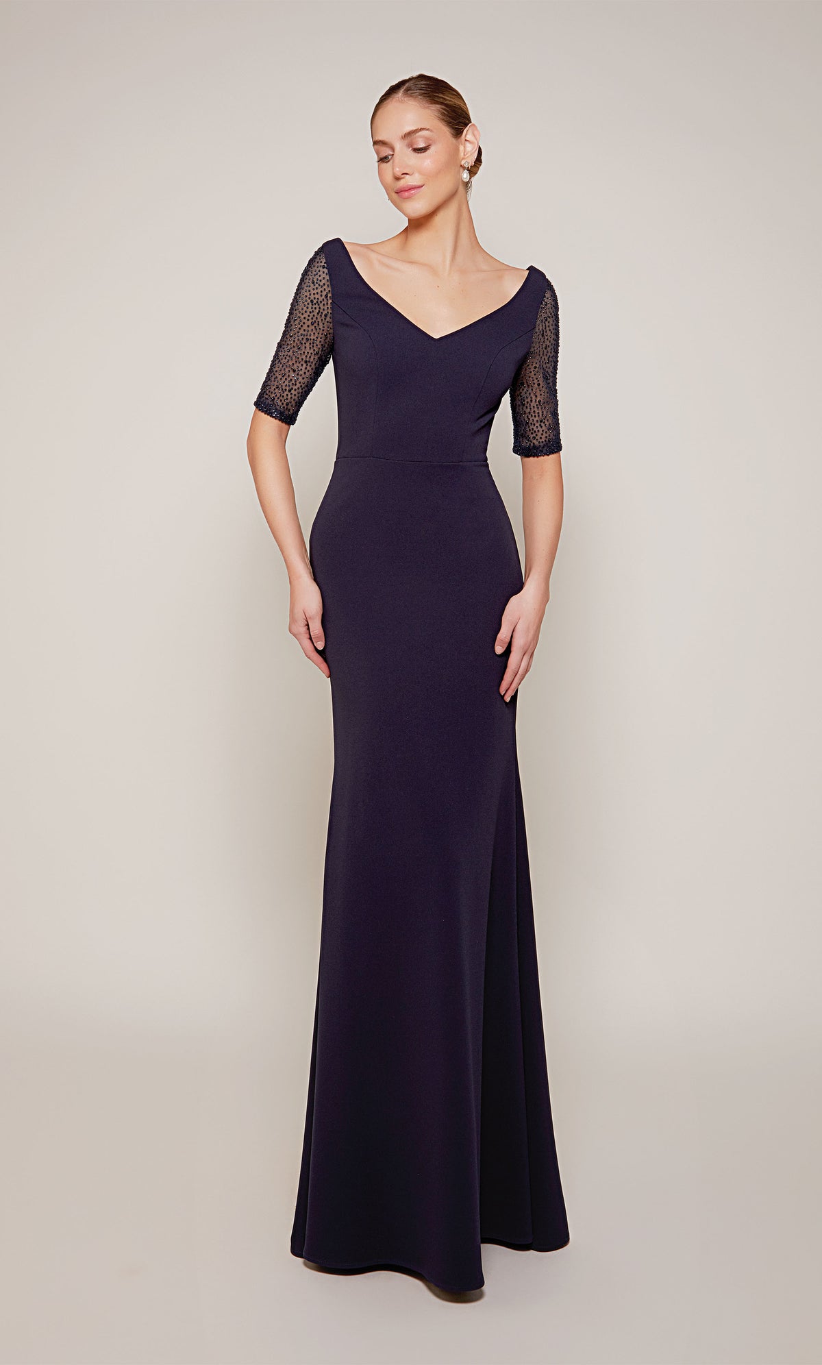 ALYCE Paris 27677 Special Occasion V-neckline Modest Mermaid Dress