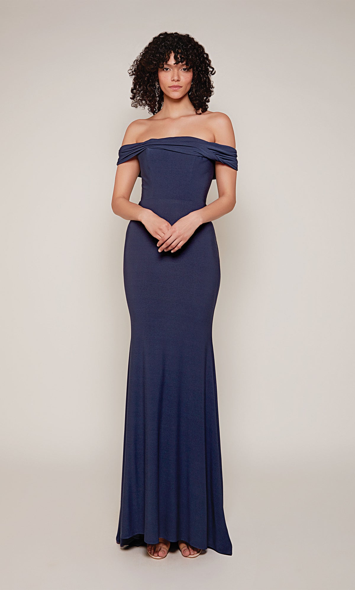 ALYCE Paris 27680 Special Occasion Off The Shoulder Neckline Train Mermaid Dress