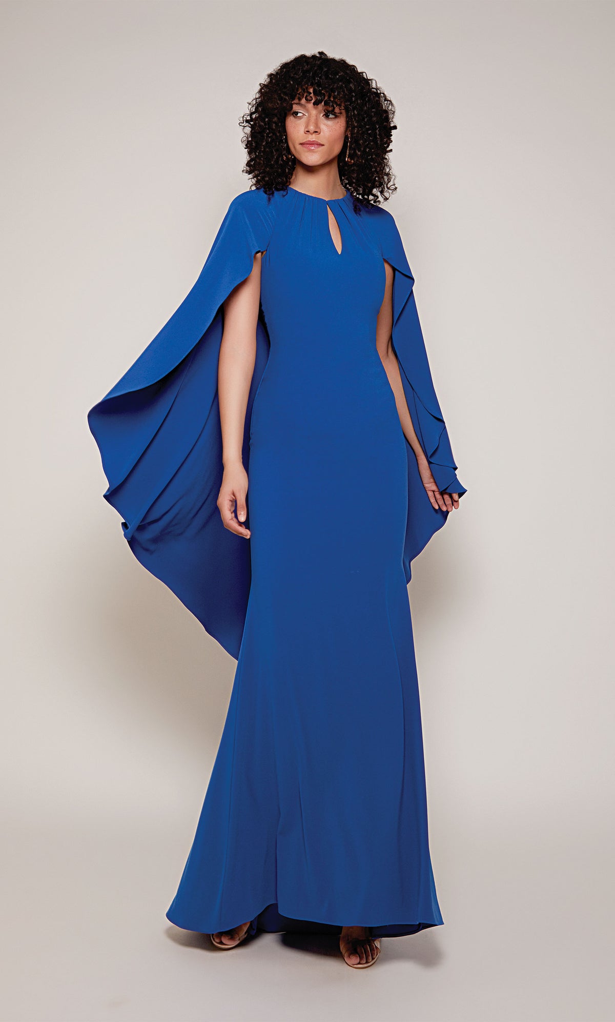 ALYCE Paris 27683 Special Occasion High Neckline Ruched/draped Straight Dress