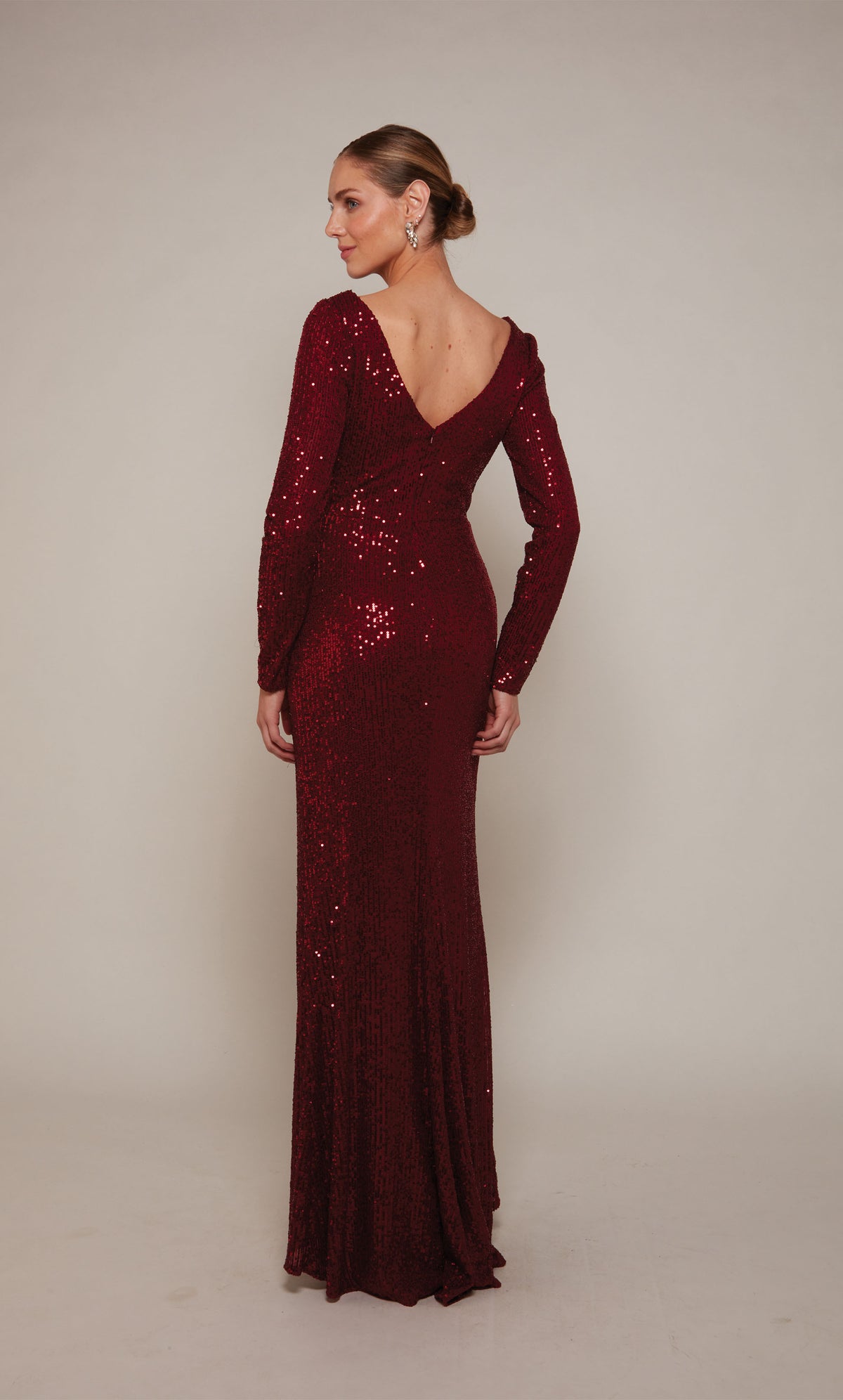 ALYCE Paris 27688 Special Occasion V-neckline Slit Straight Dress