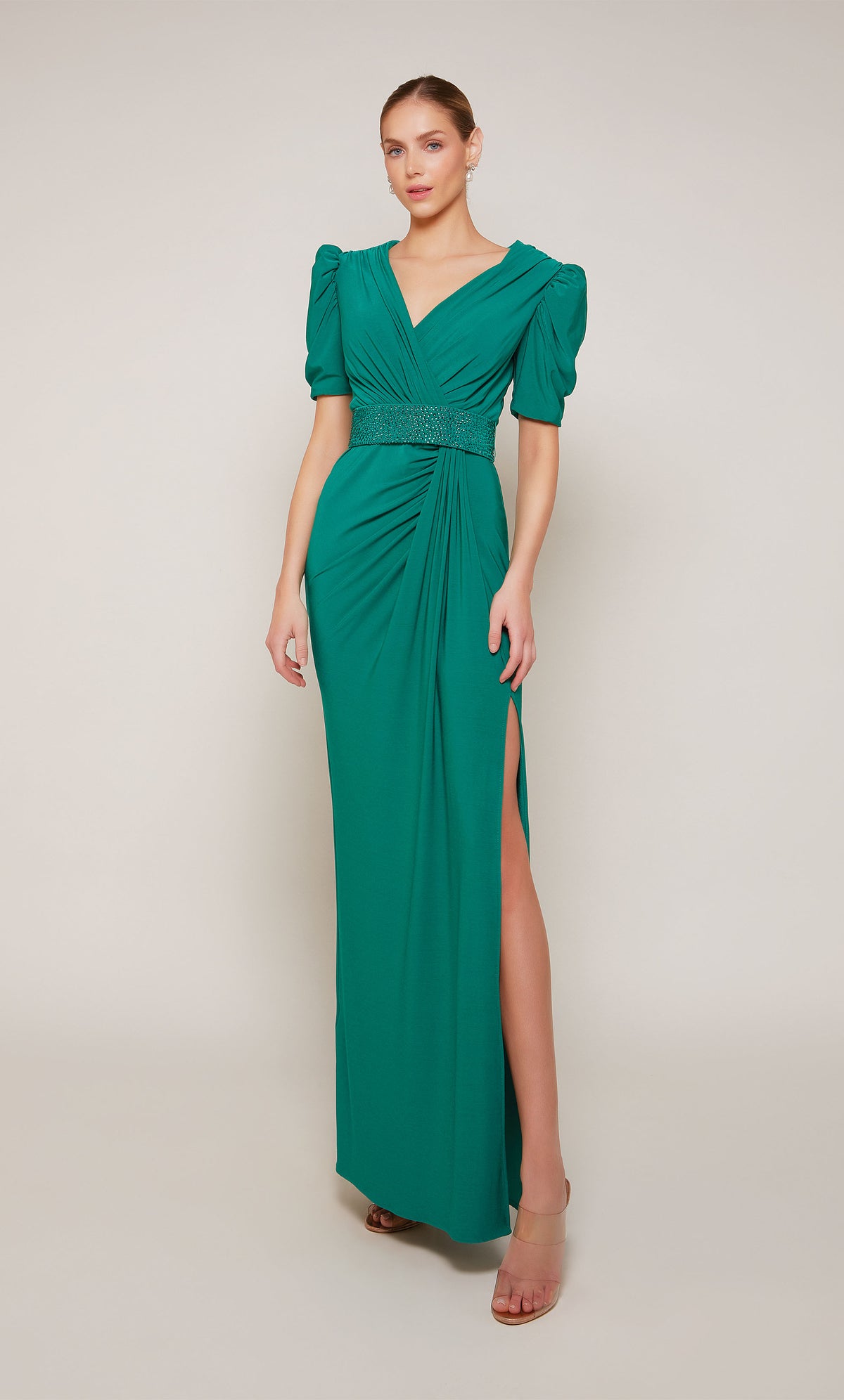 ALYCE Paris 27690 Special Occasion V-neckline Modest Straight Dress