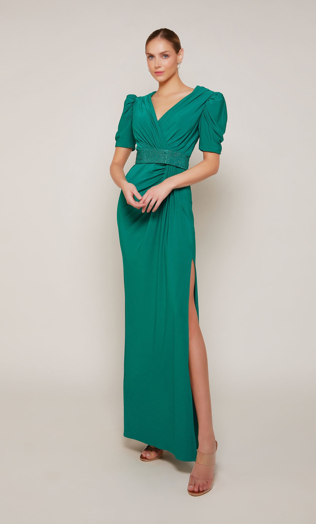 ALYCE Paris 27690 Special Occasion V-neckline Modest Straight Dress