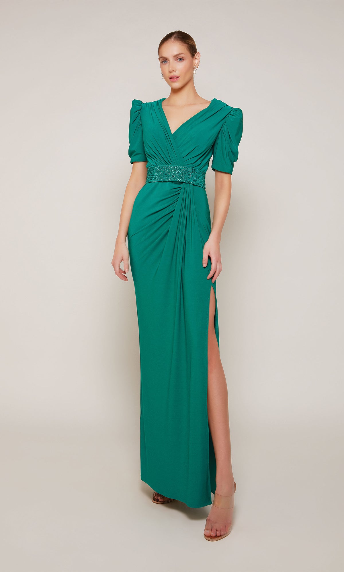 ALYCE Paris 27690 Special Occasion V-neckline Modest Straight Dress
