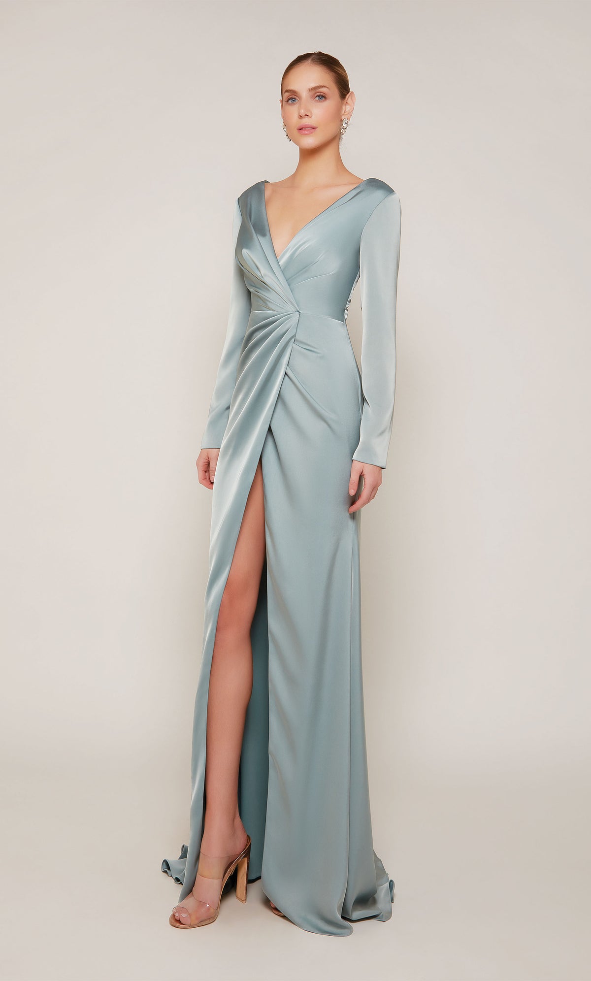 ALYCE Paris 27694 Special Occasion V-neckline Slit Straight Dress
