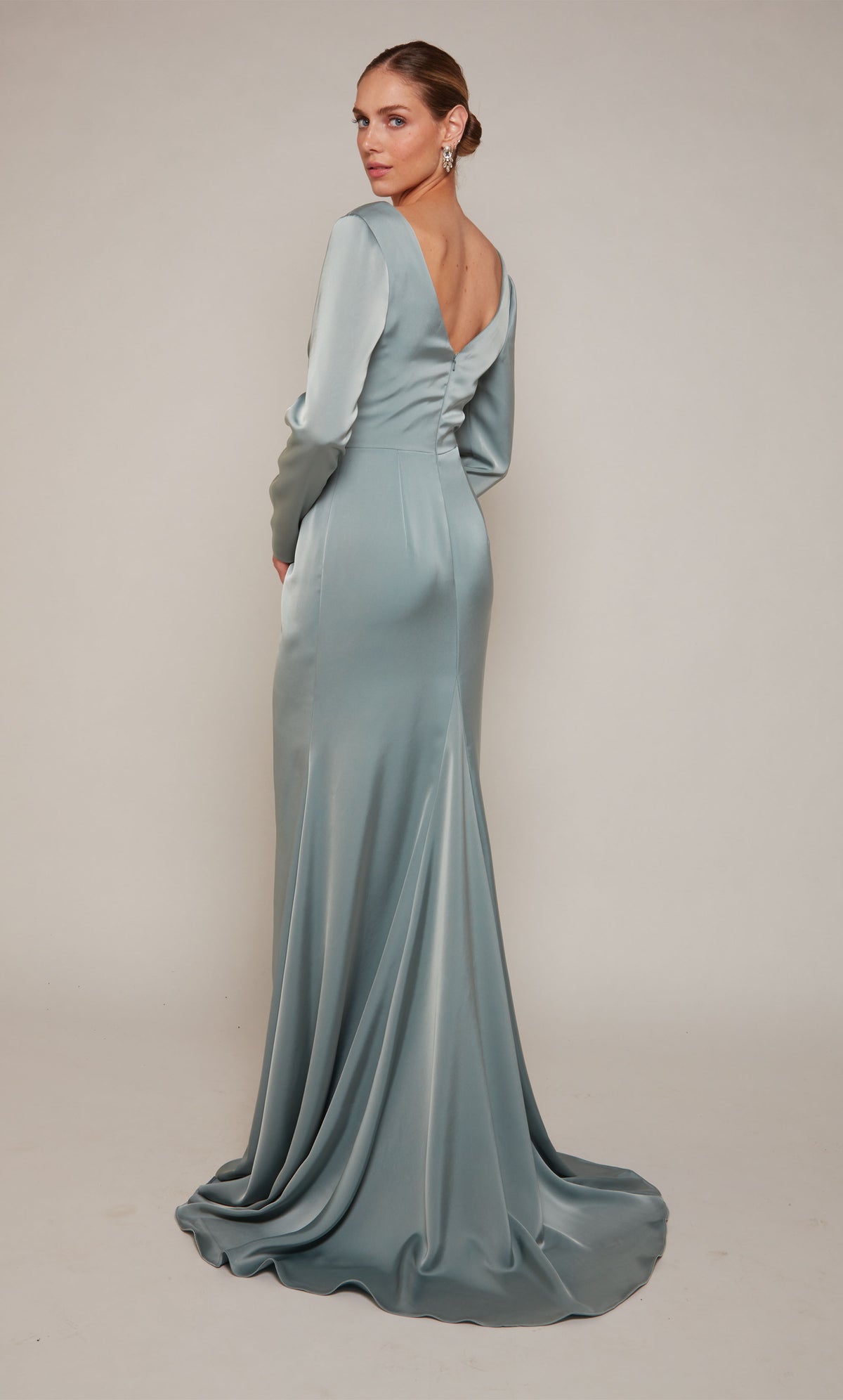 ALYCE Paris 27694 Special Occasion V-neckline Slit Straight Dress