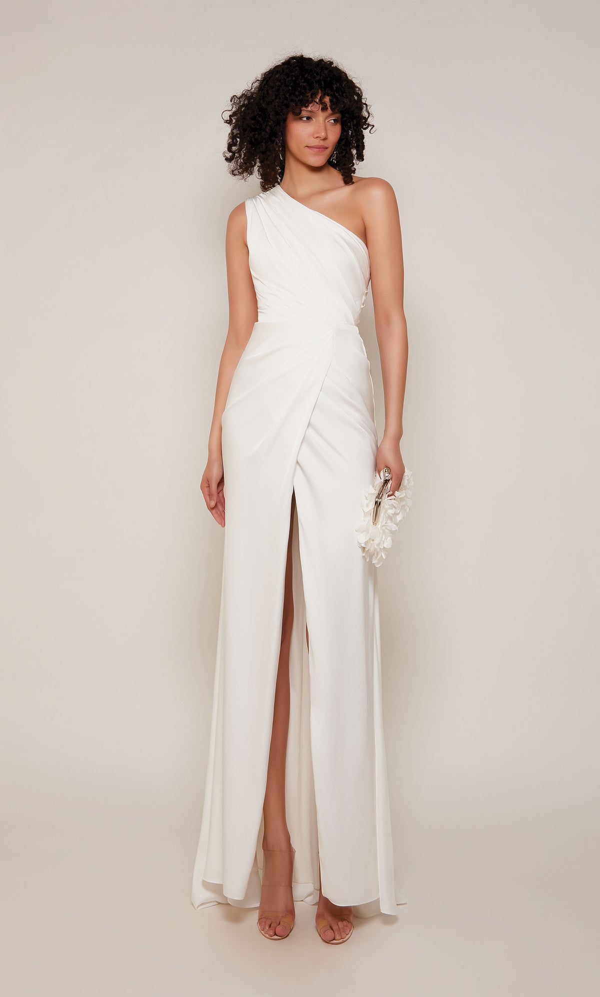 ALYCE Paris 27697 Special Occasion One Shoulder Neckline Slit A Line Dress