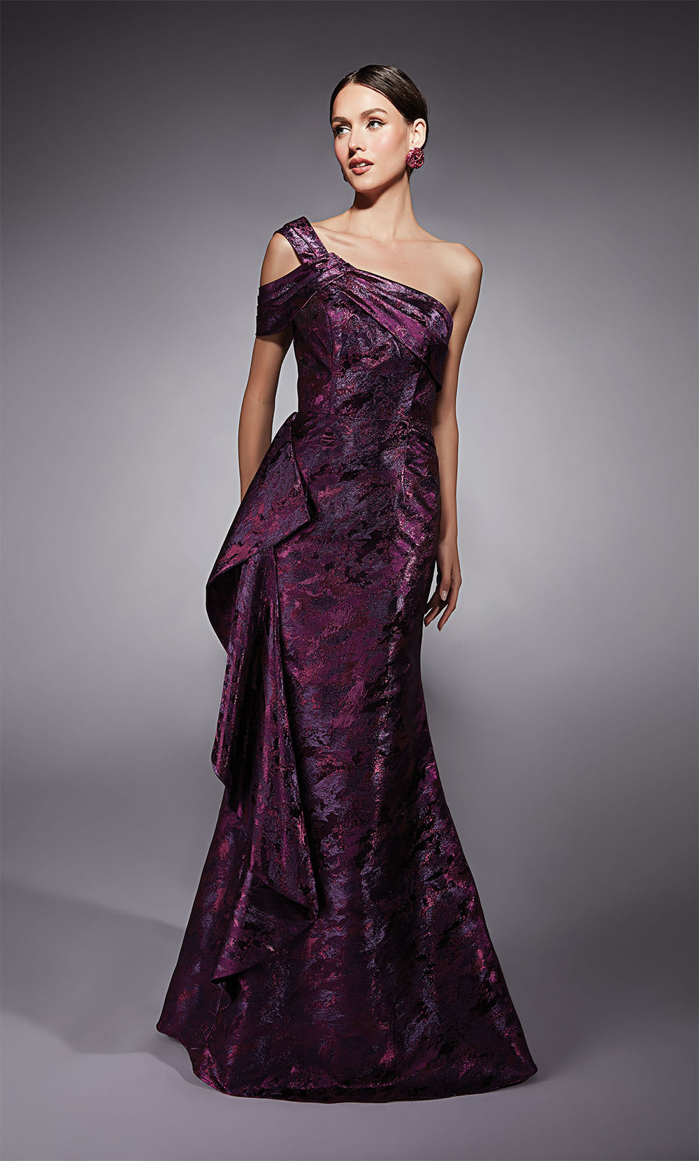 ALYCE Paris 27701 Special Occasion One Shoulder Neckline Ruched/draped Mermaid Dress