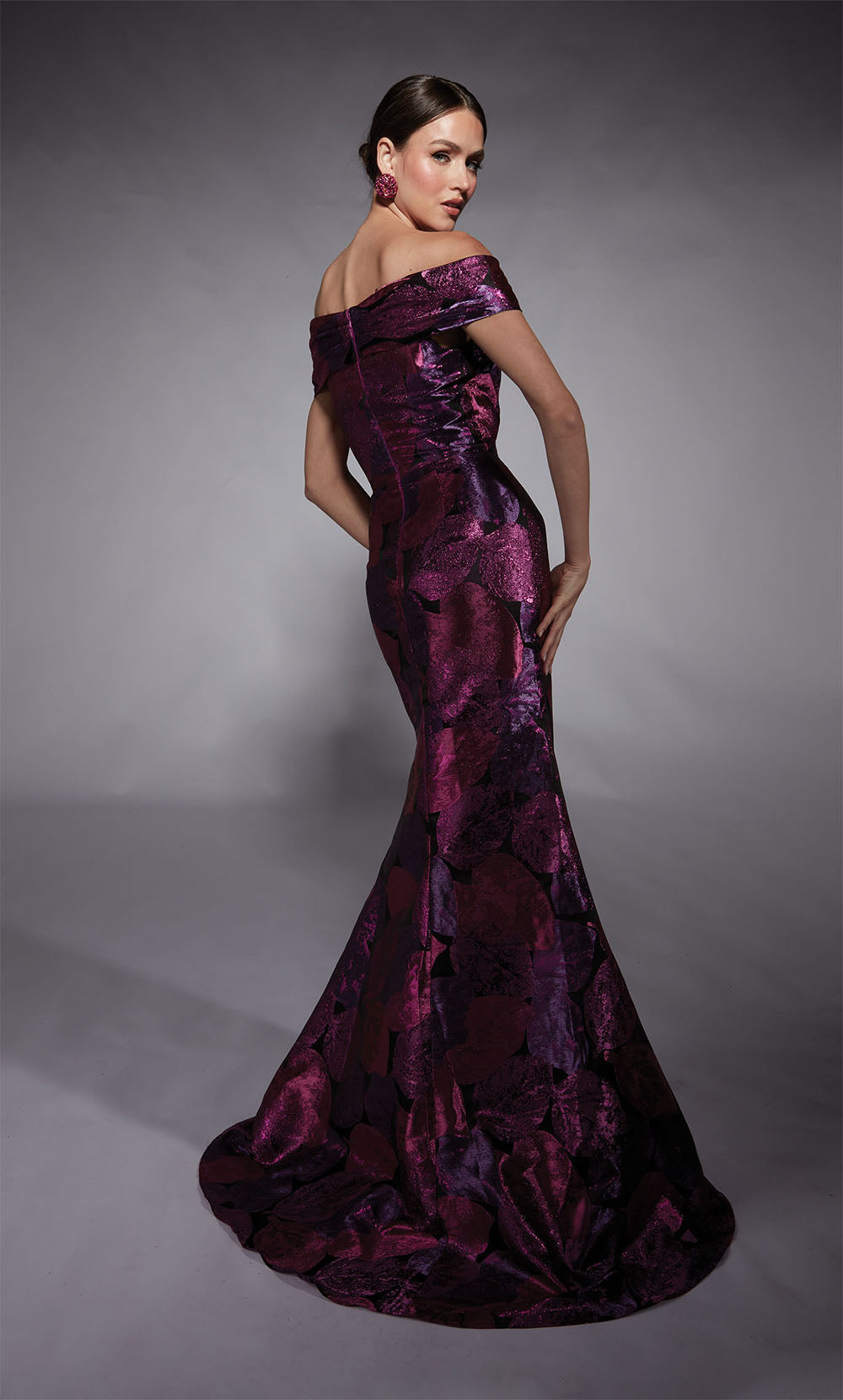 ALYCE Paris 27702 Special Occasion Off The Shoulder Neckline Embellished Mermaid Dress