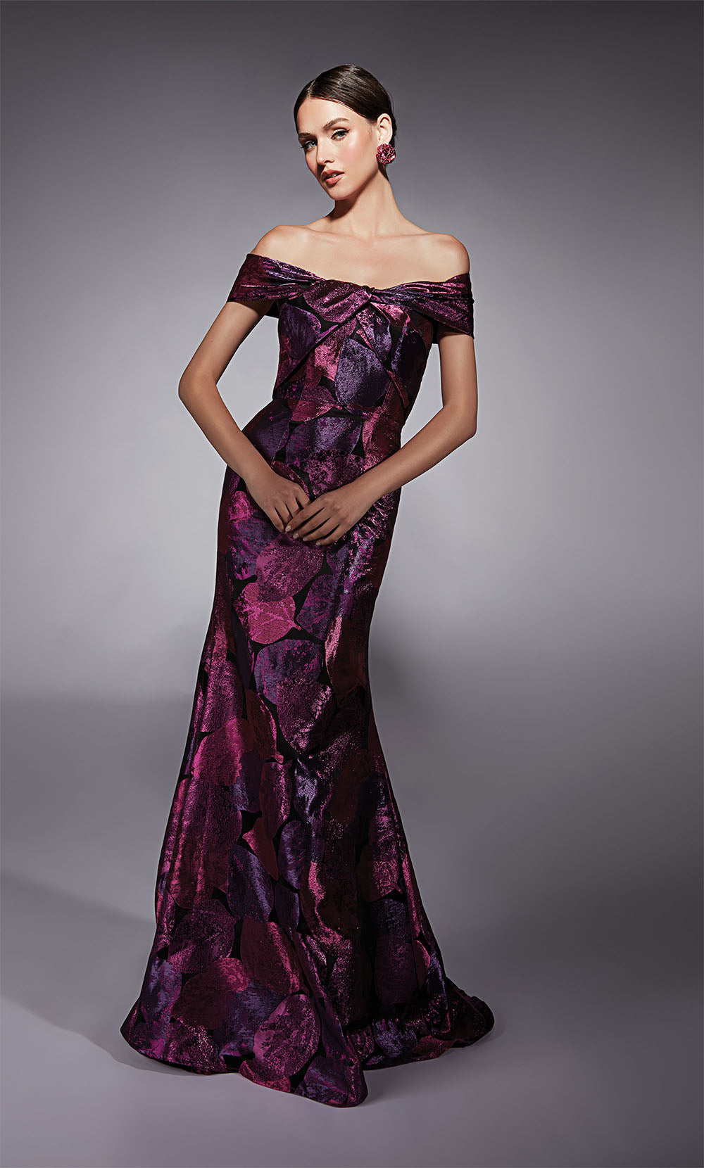 ALYCE Paris 27702 Special Occasion Off The Shoulder Neckline Embellished Mermaid Dress