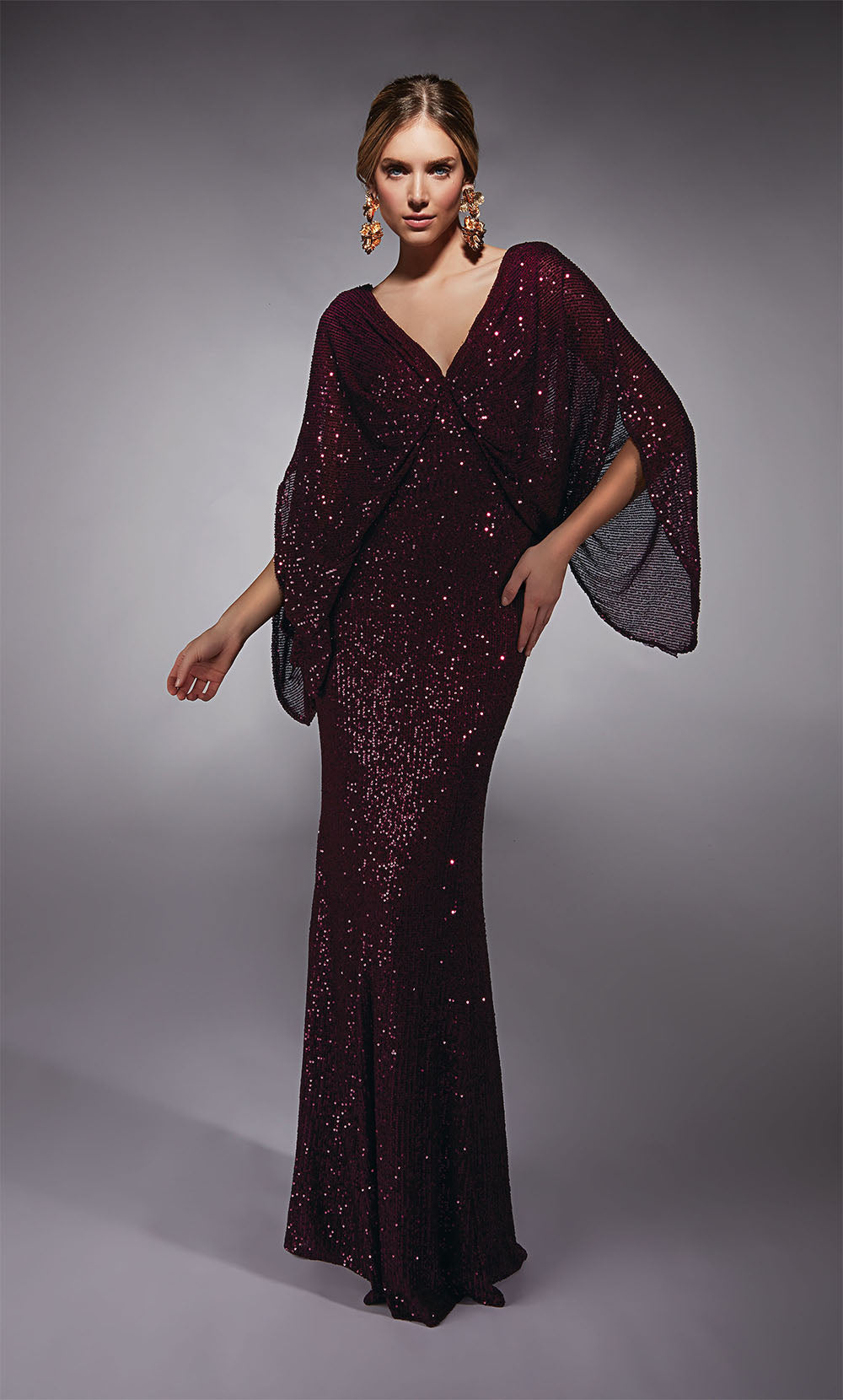 ALYCE Paris 27703 Special Occasion V-neckline Shimmery/sparkly Straight Dress