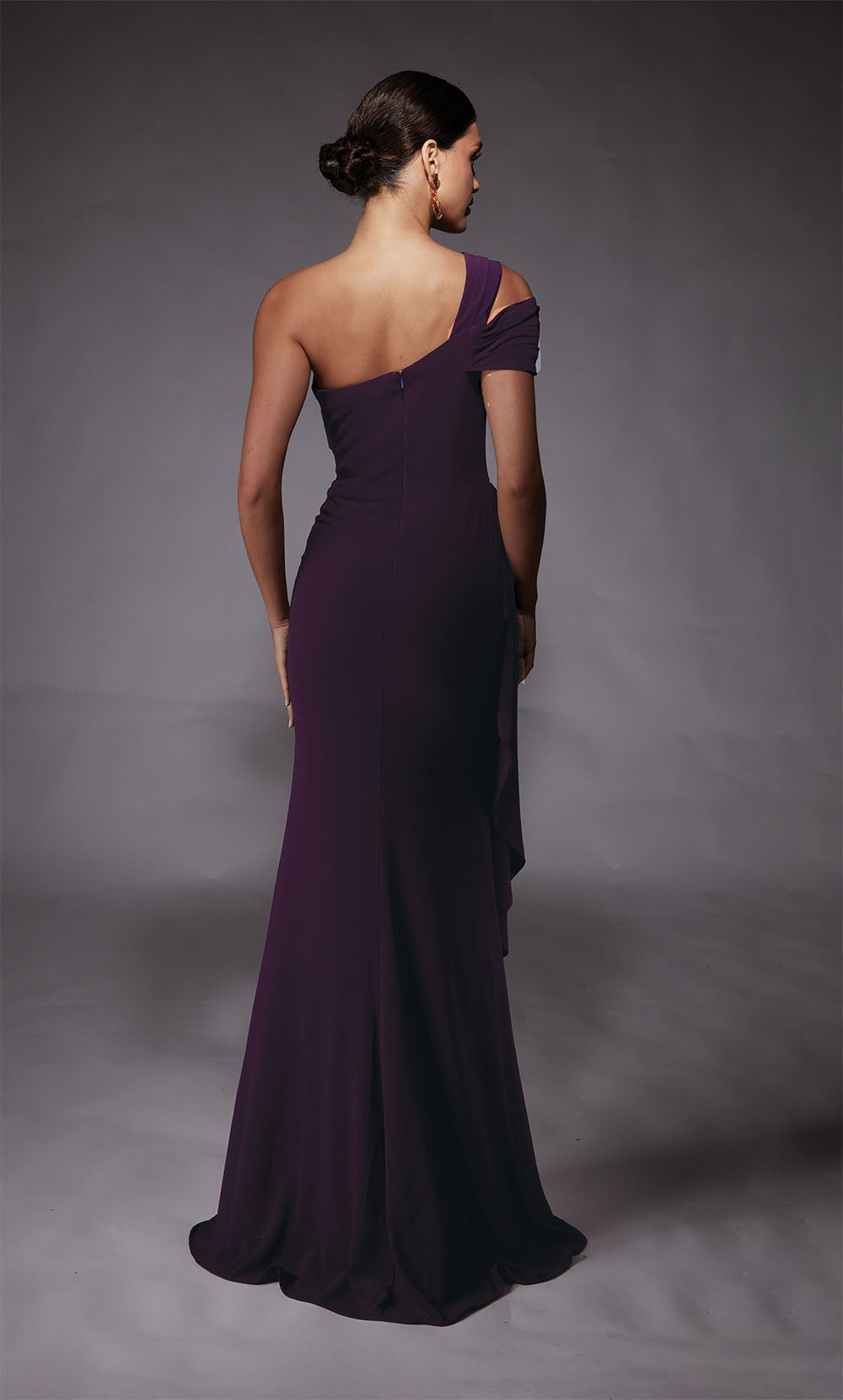 ALYCE Paris 27705 Special Occasion One Shoulder Neckline Ruched/draped Straight Dress