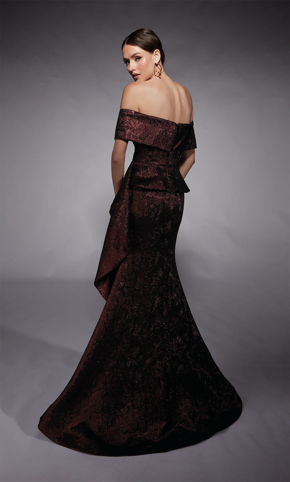 ALYCE Paris 27707 Special Occasion Off The Shoulder Neckline Ruched/draped Mermaid Dress