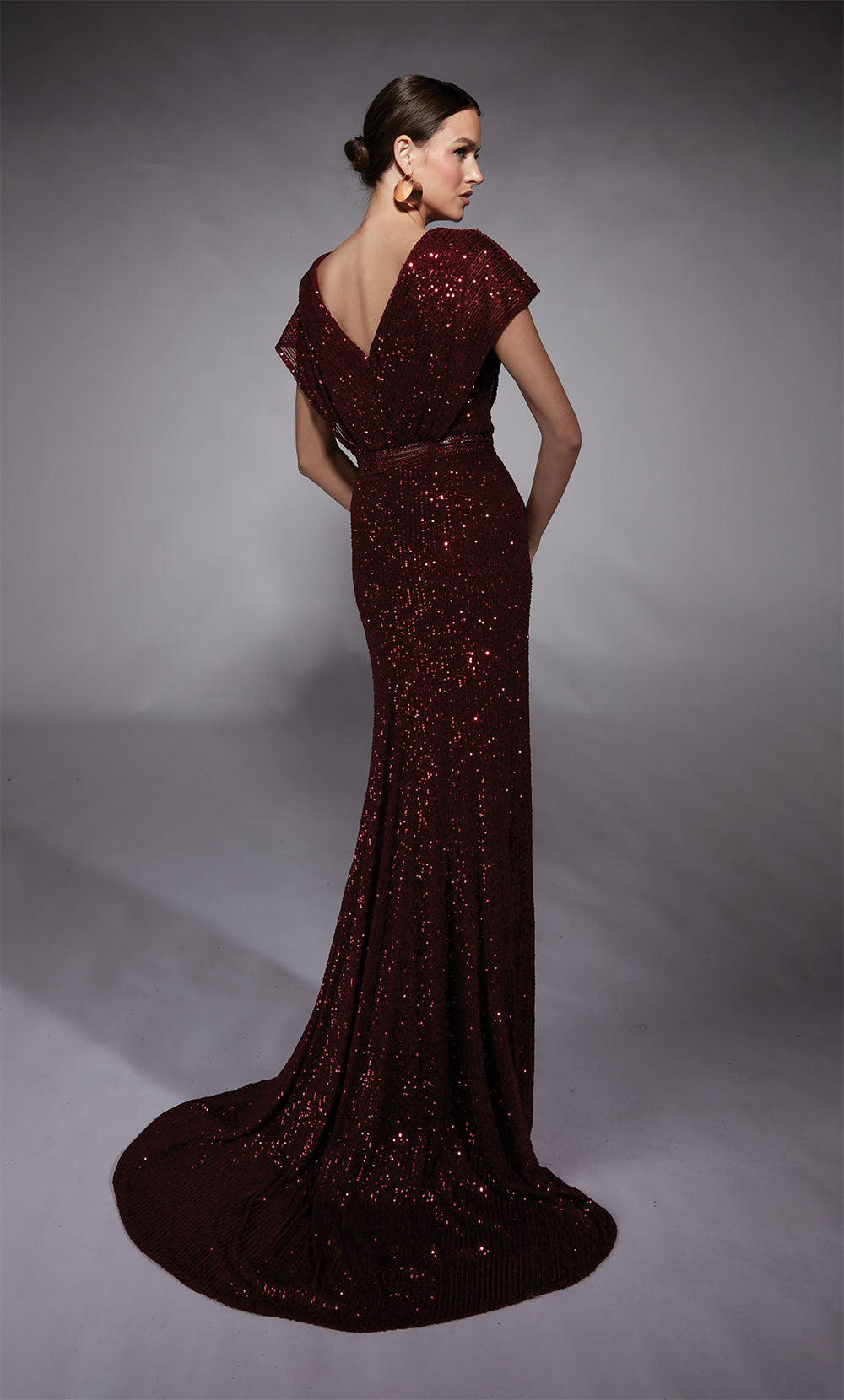 ALYCE Paris 27708 Special Occasion V-neckline Shimmery/sparkly A Line Dress