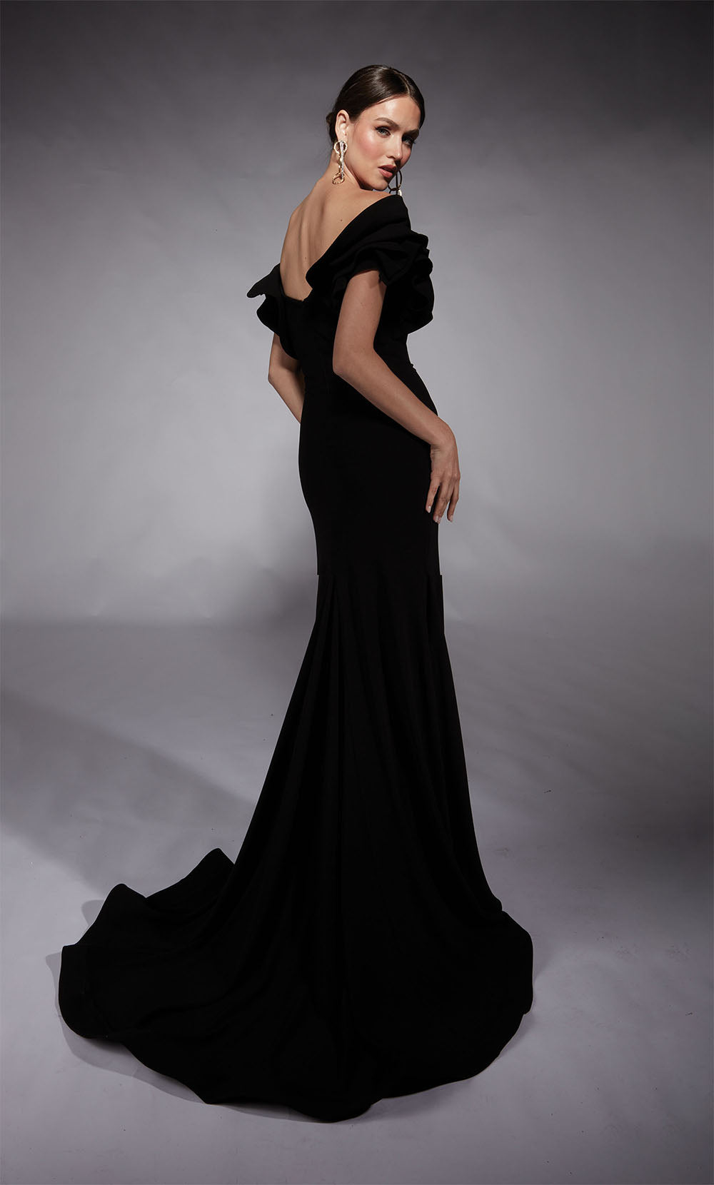 ALYCE Paris 27714 Special Occasion Off The Shoulder Neckline Ruffles Mermaid Dress