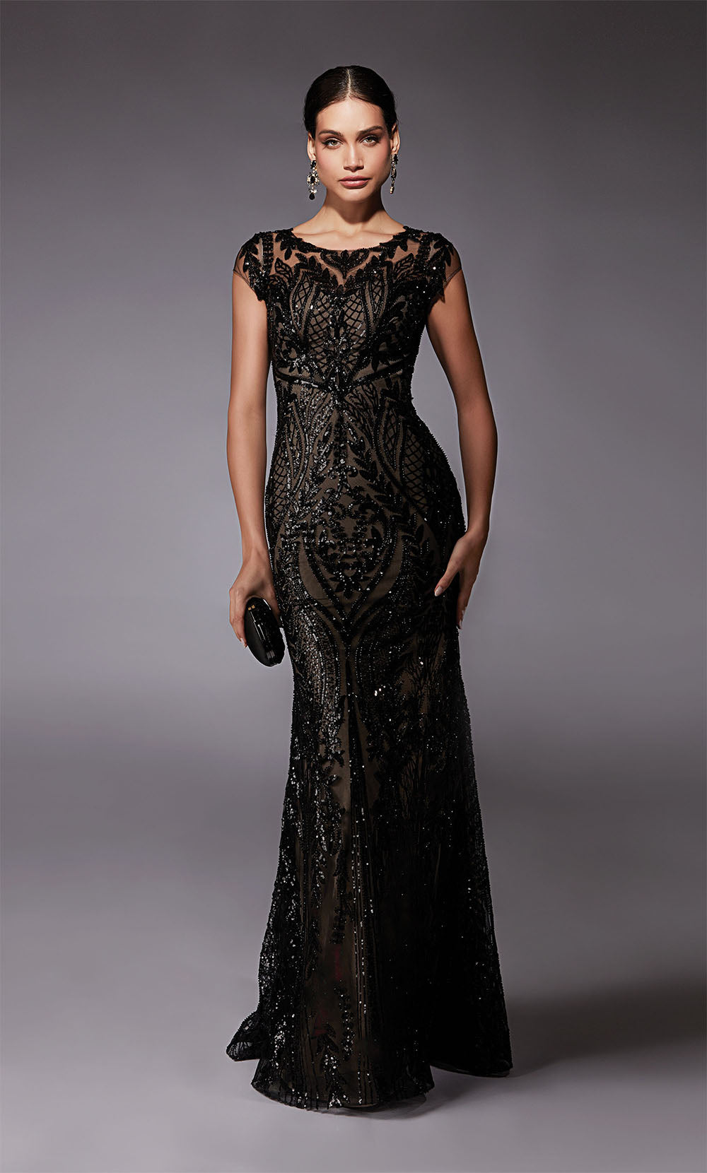 ALYCE Paris 27716 Special Occasion Scoop Neckline Shimmery/sparkly A Line Dress