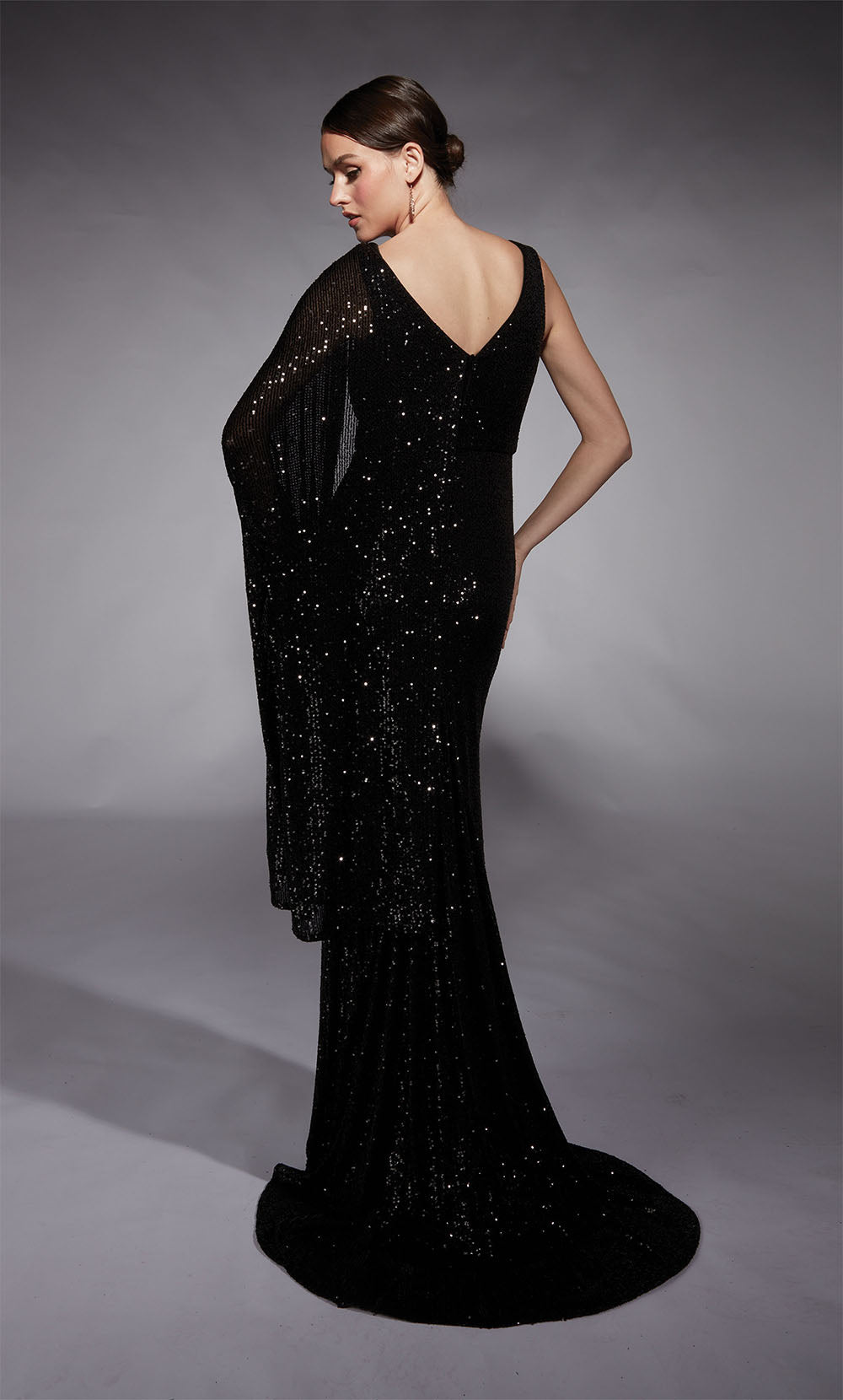 ALYCE Paris 27718 Special Occasion One Shoulder Neckline Train Straight Dress