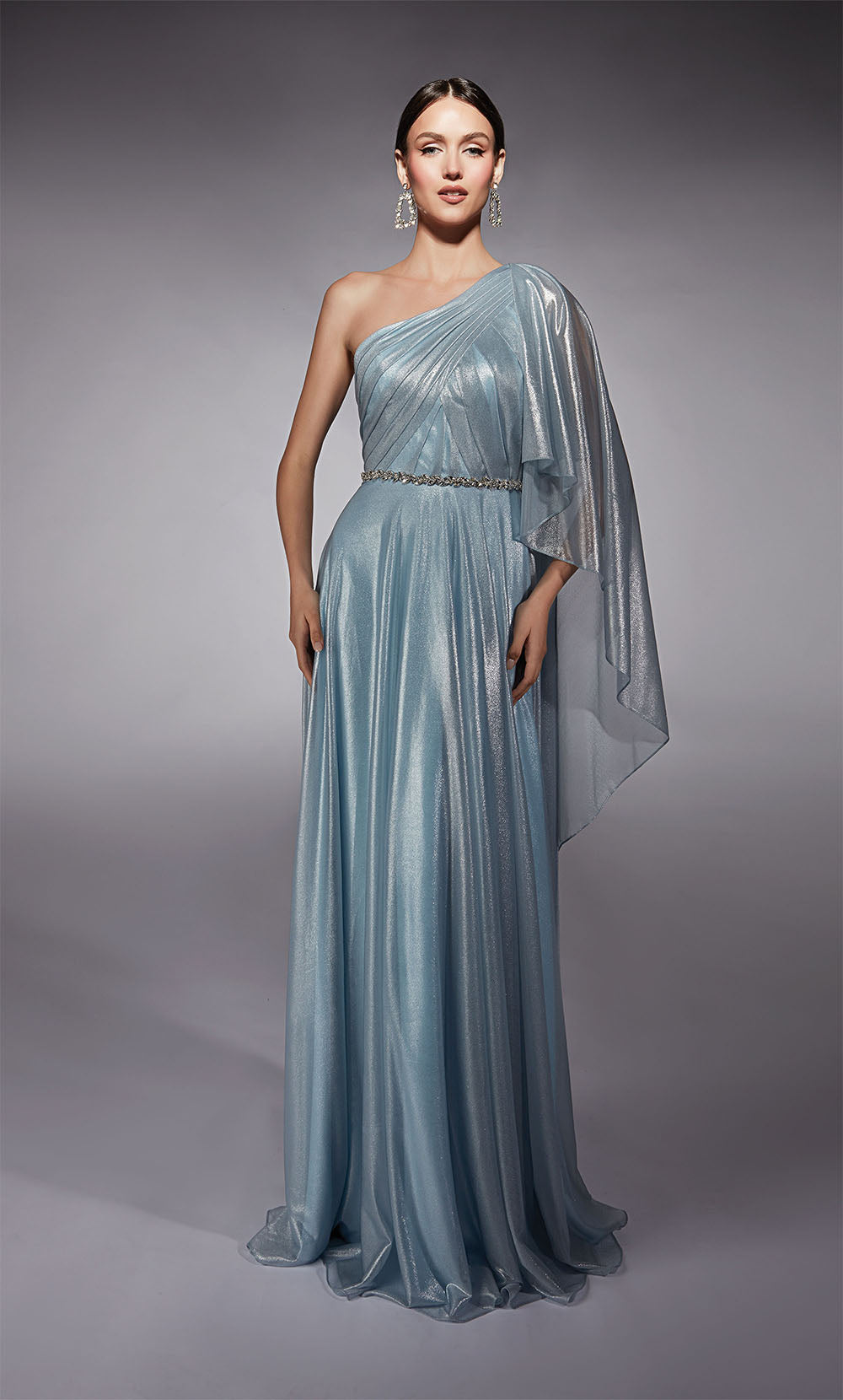 ALYCE Paris 27719 Special Occasion One Shoulder Neckline Plus Size Mermaid Dress