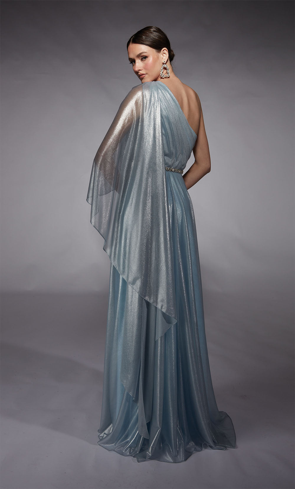 ALYCE Paris 27719 Special Occasion One Shoulder Neckline Plus Size Mermaid Dress