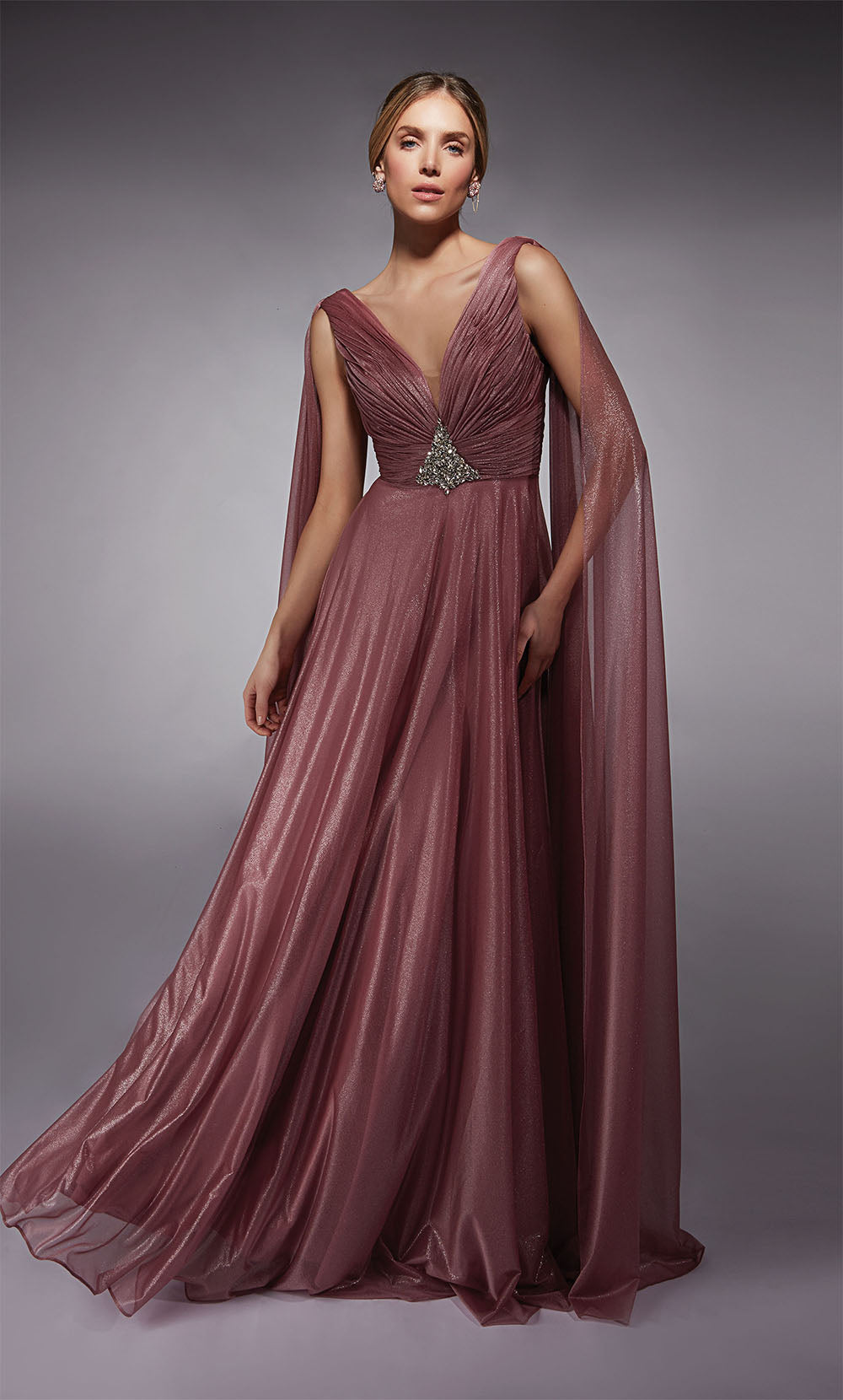 ALYCE Paris 27720 Special Occasion One Shoulder Neckline Ruched/draped Mermaid Dress