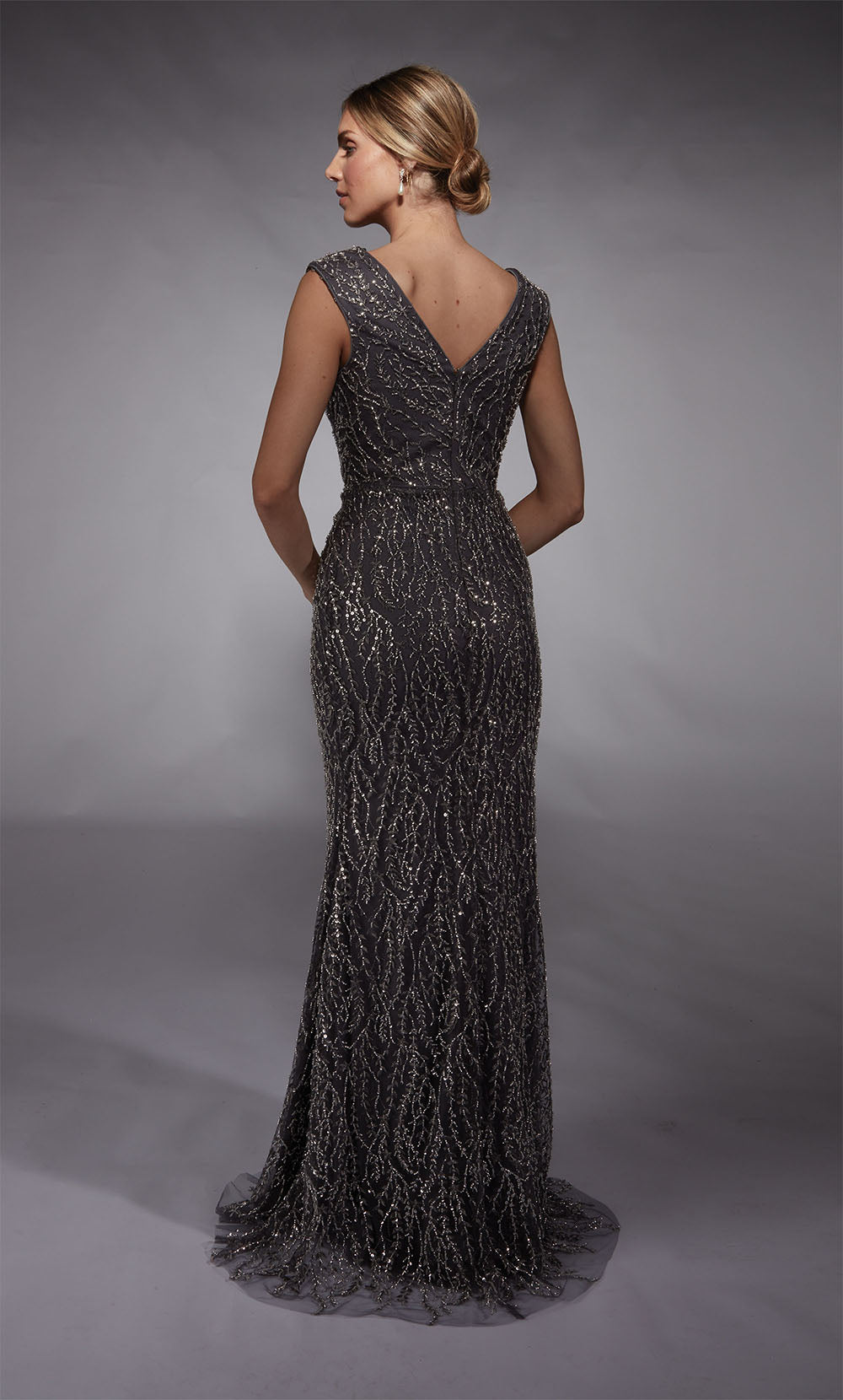 ALYCE Paris 27725 Special Occasion Plunging Neckline Ruched/draped Mermaid Dress