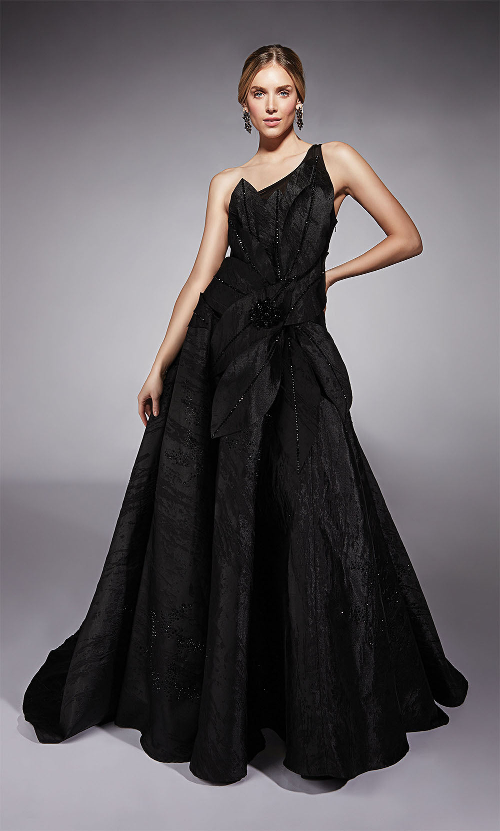 ALYCE Paris 27730 Special Occasion One Shoulder Neckline Embellished A Line Dress