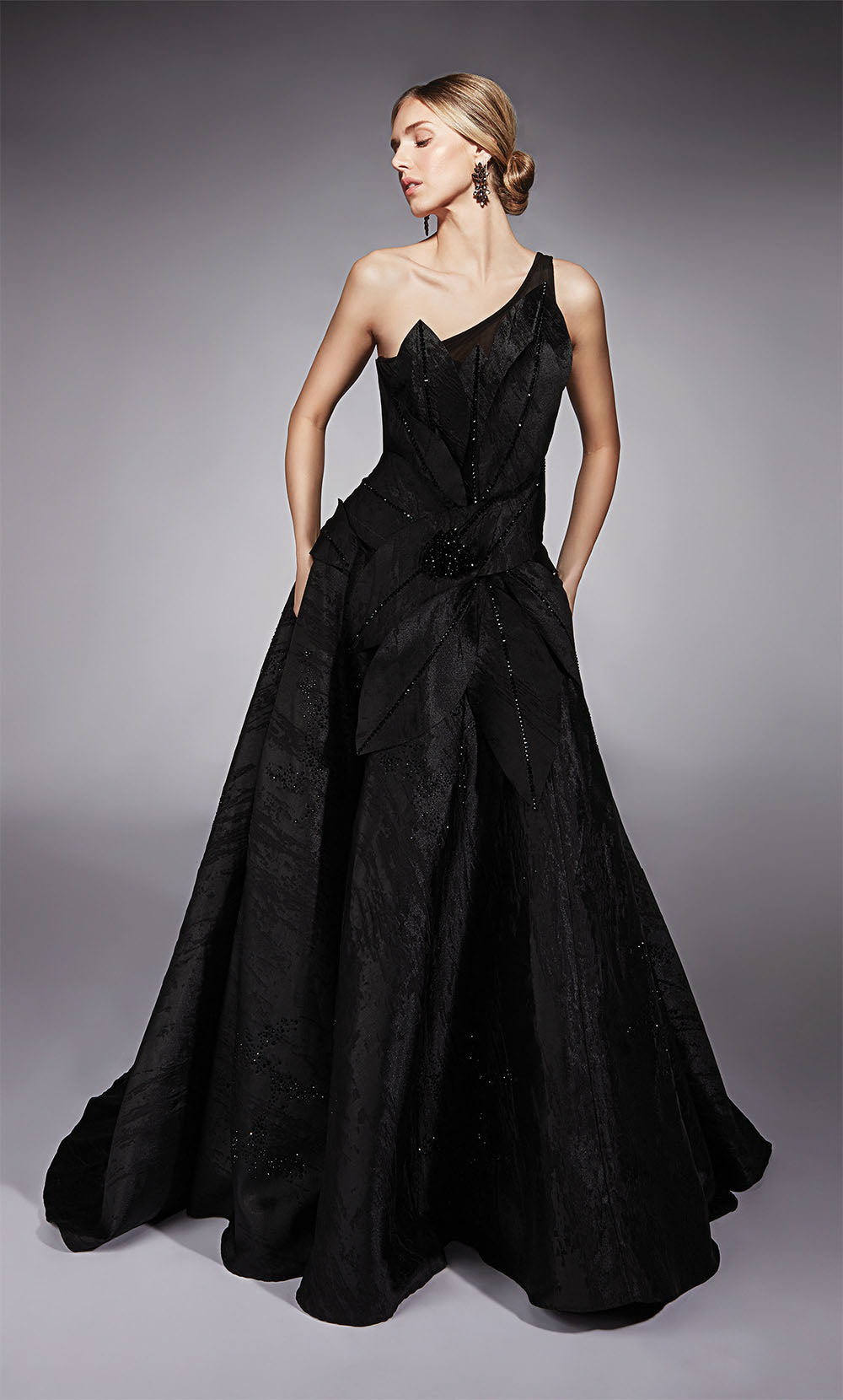 ALYCE Paris 27730 Special Occasion One Shoulder Neckline Embellished A Line Dress