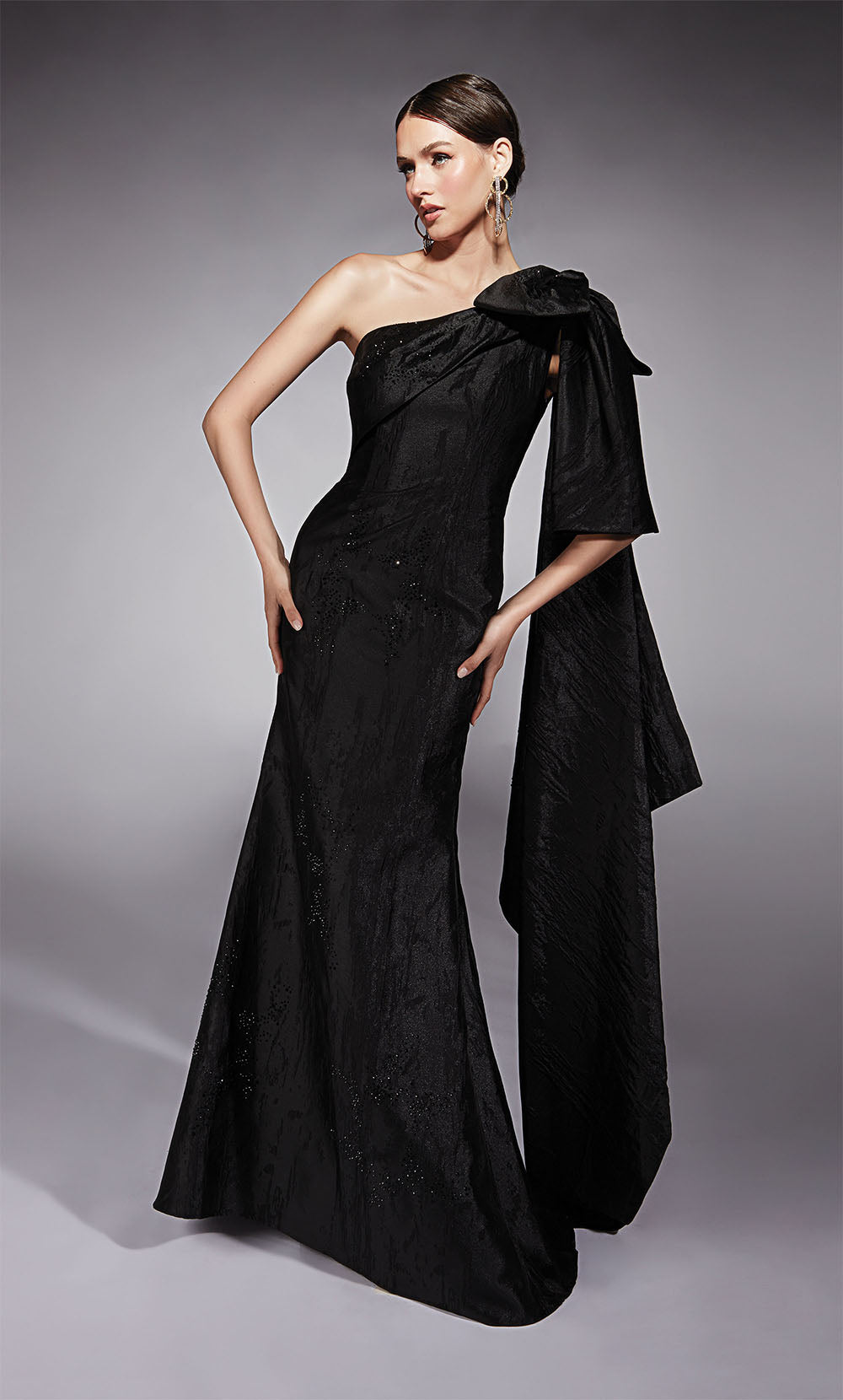 ALYCE Paris 27731 Special Occasion One Shoulder Neckline Ruched/draped Mermaid Dress