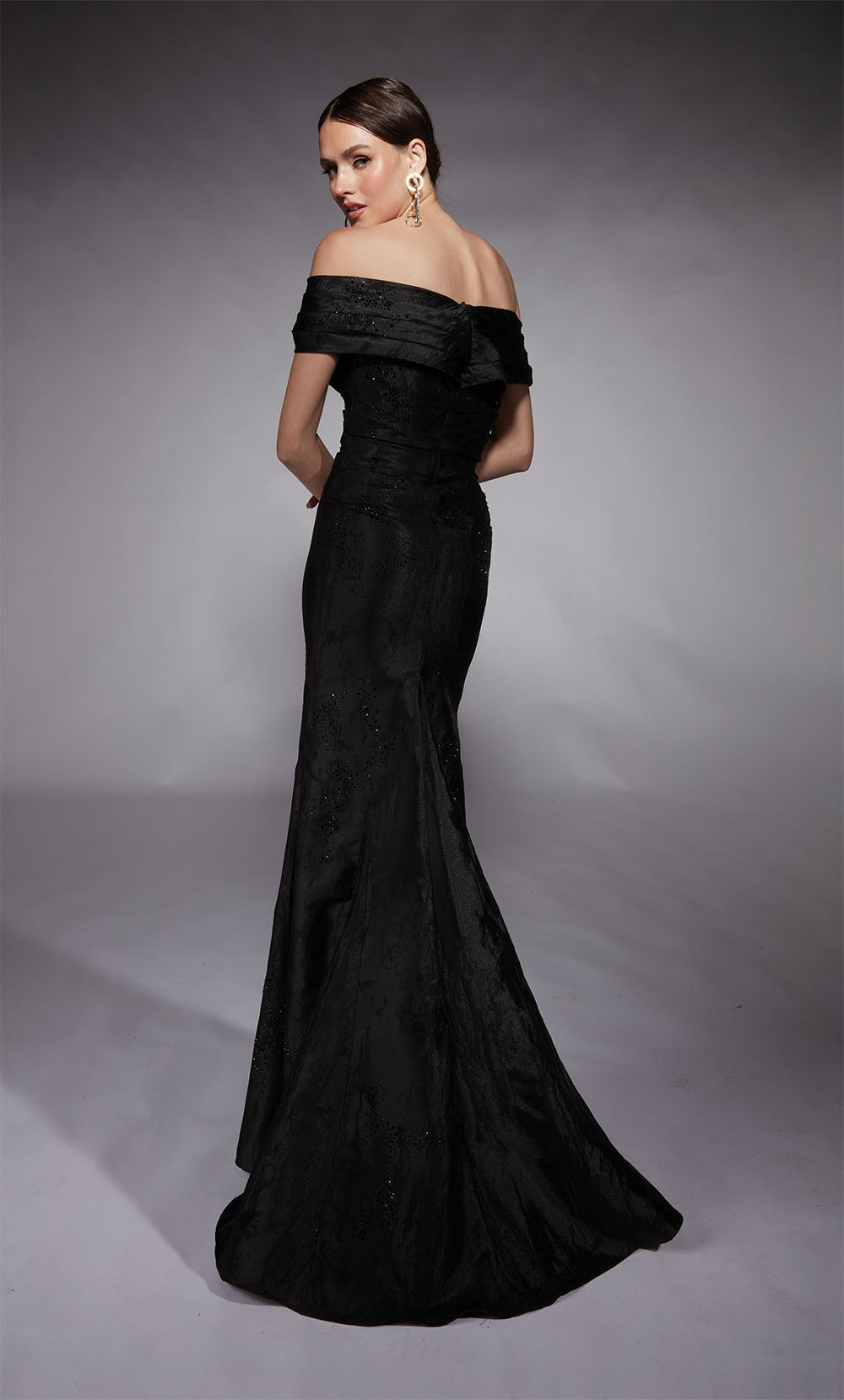ALYCE Paris 27733 Special Occasion Off The Shoulder Neckline Chic Mermaid Dress